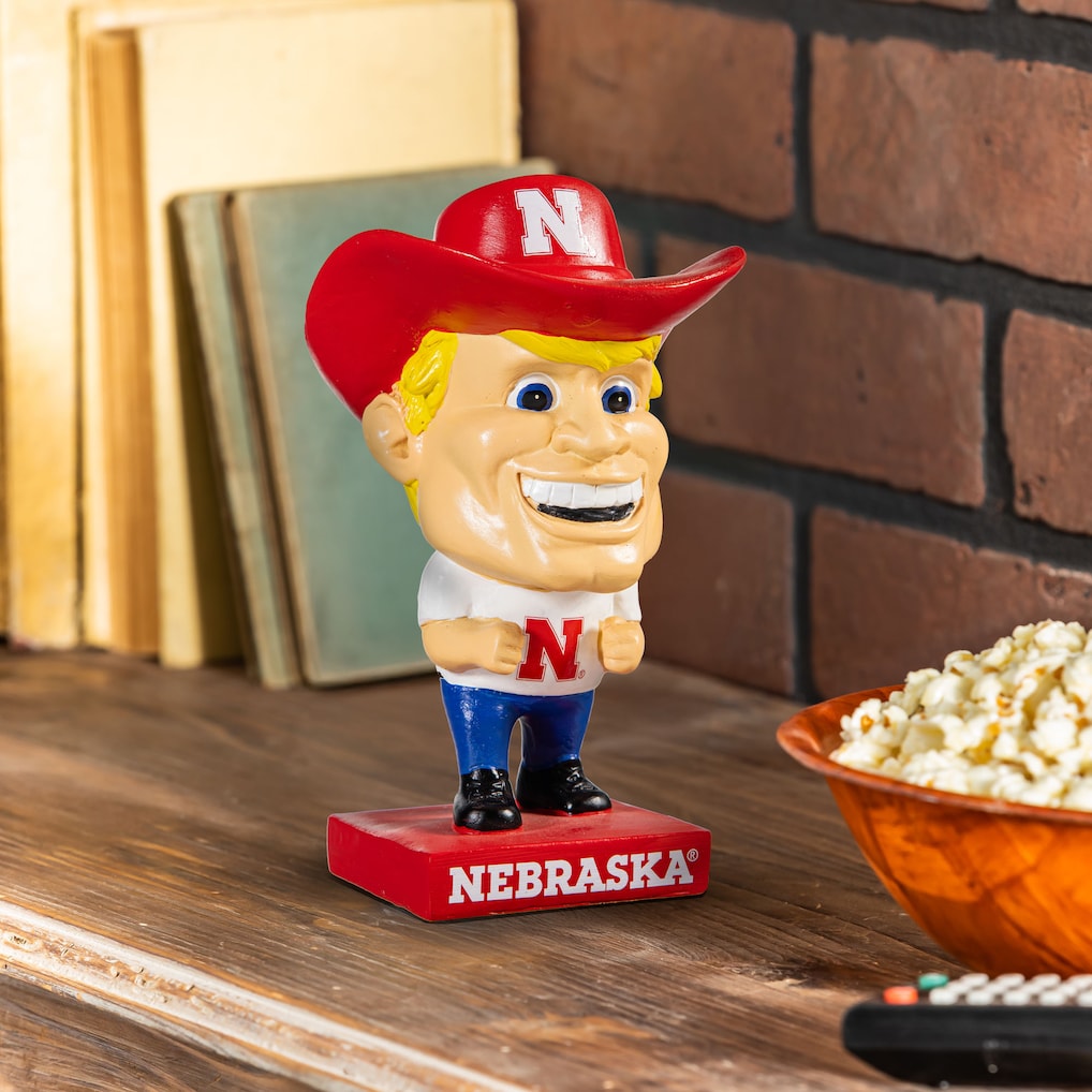 Lil Big Head Herbie Husker Garden Statue Nebraska Huskers