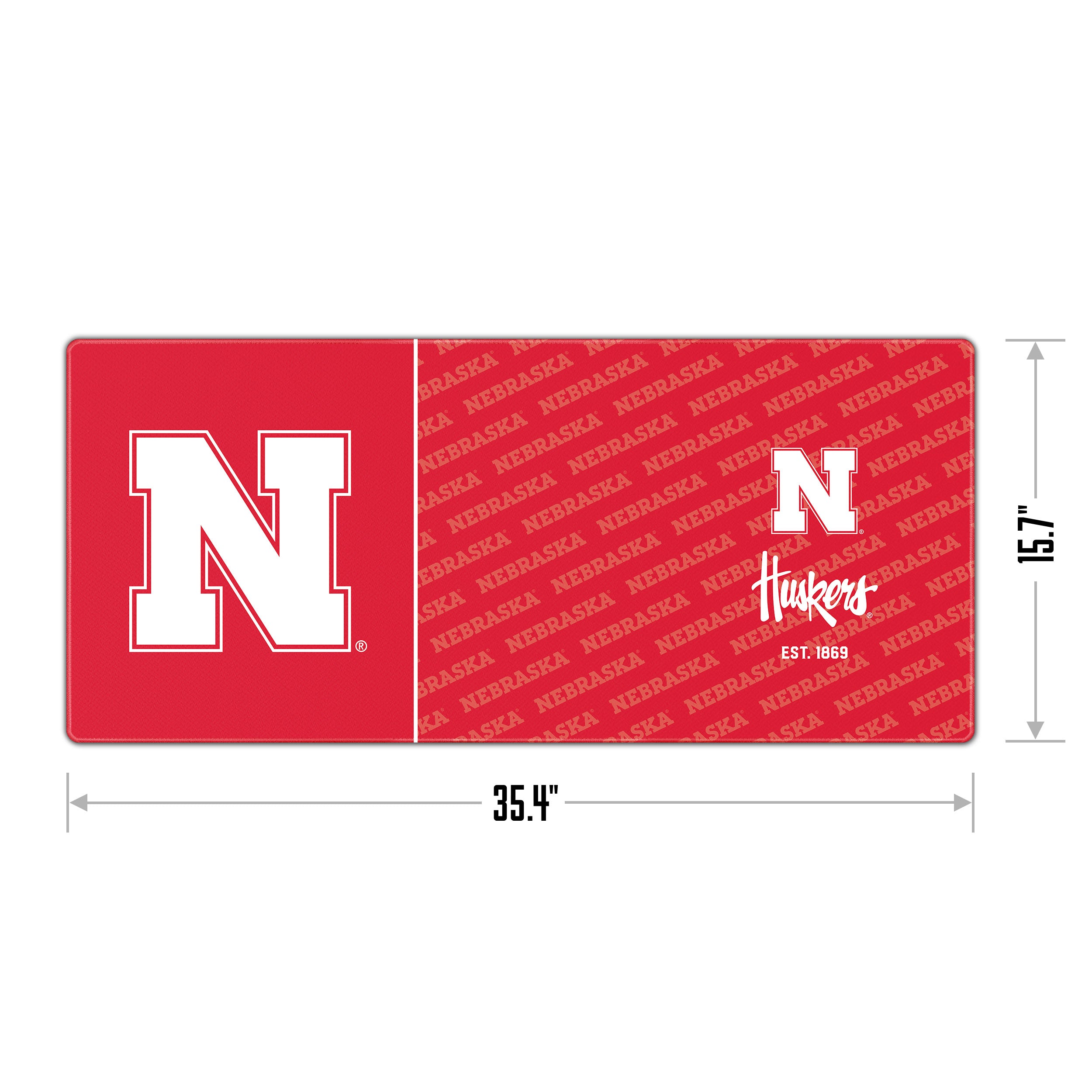 Logo Series Desk Pad - Nebraska Cornhuskers