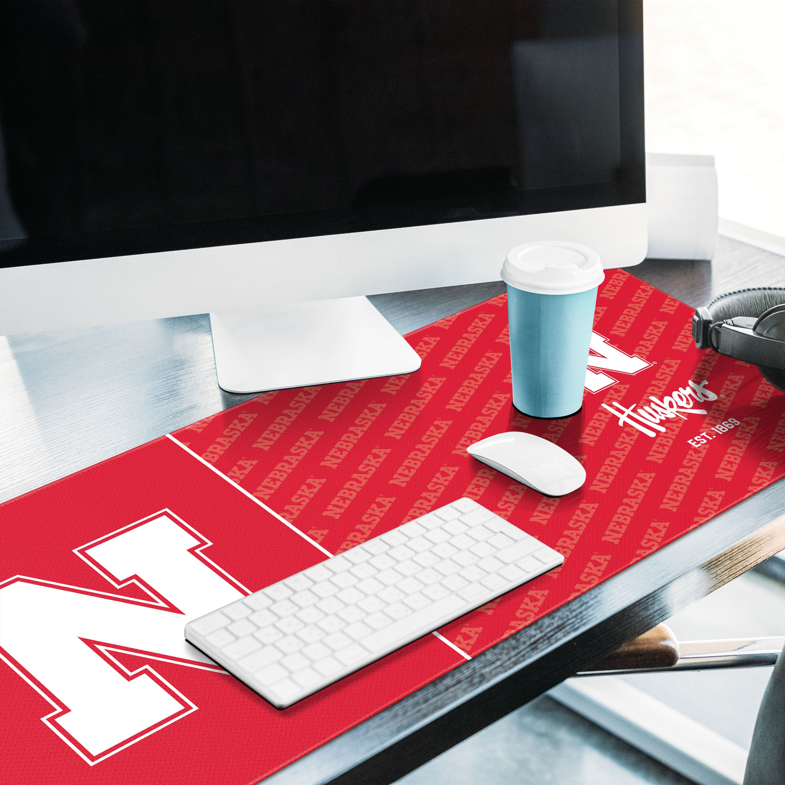Logo Series Desk Pad - Nebraska Cornhuskers