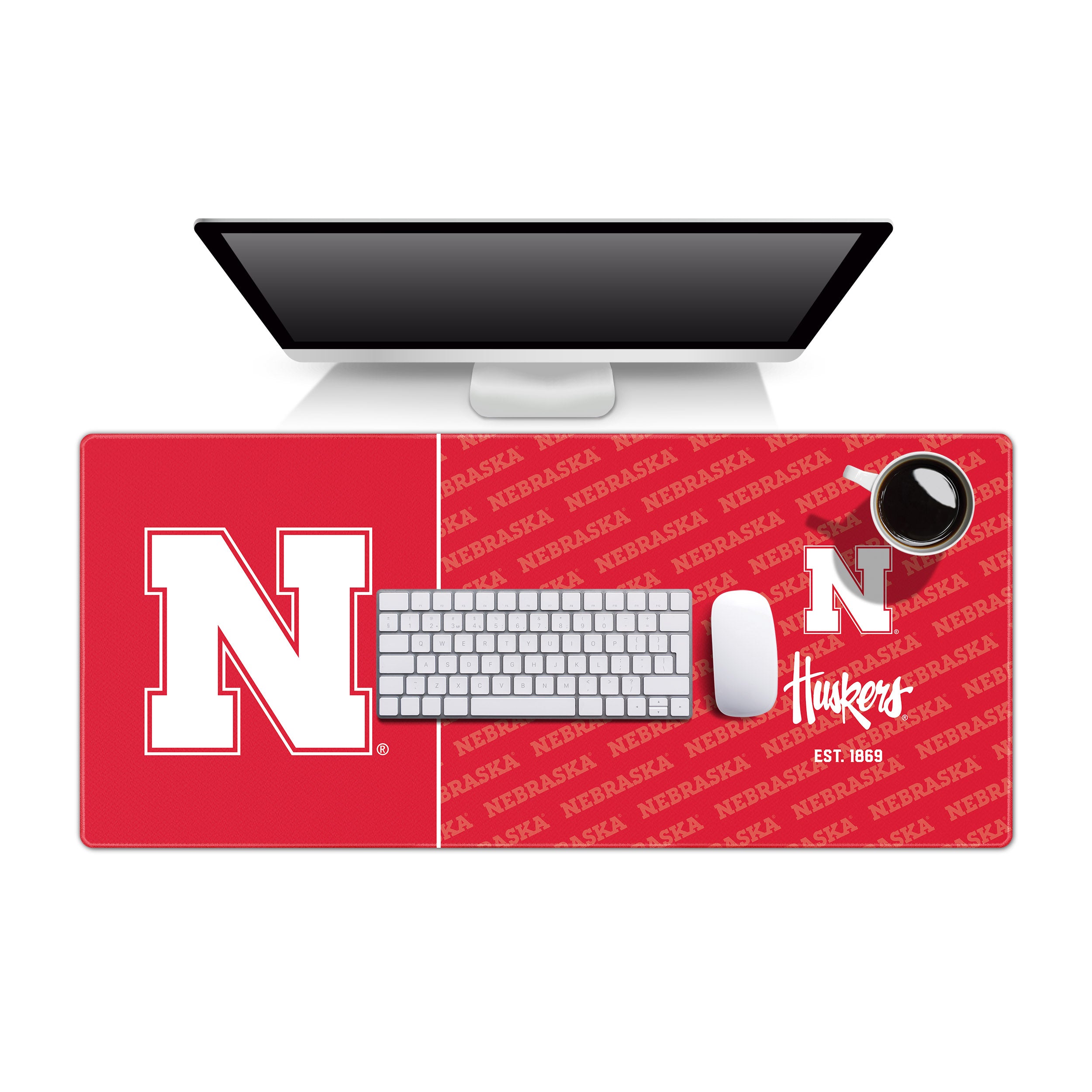 Logo Series Desk Pad - Nebraska Cornhuskers
