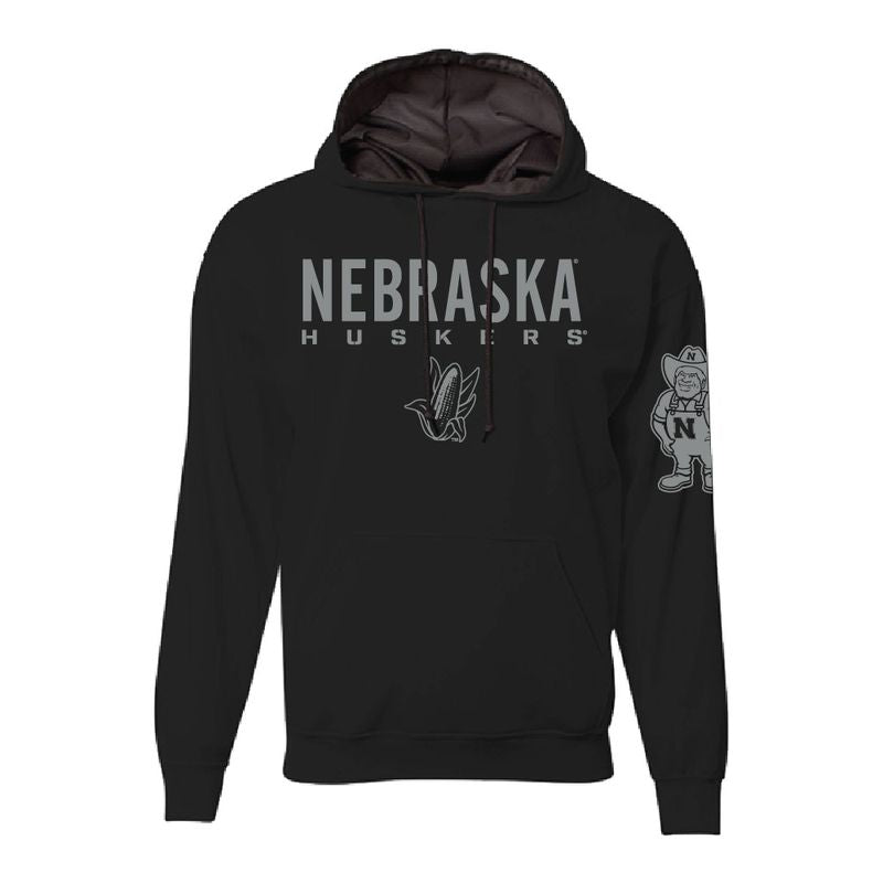 Herbie Blackout Hoodie - Nebraska Cornhuskers