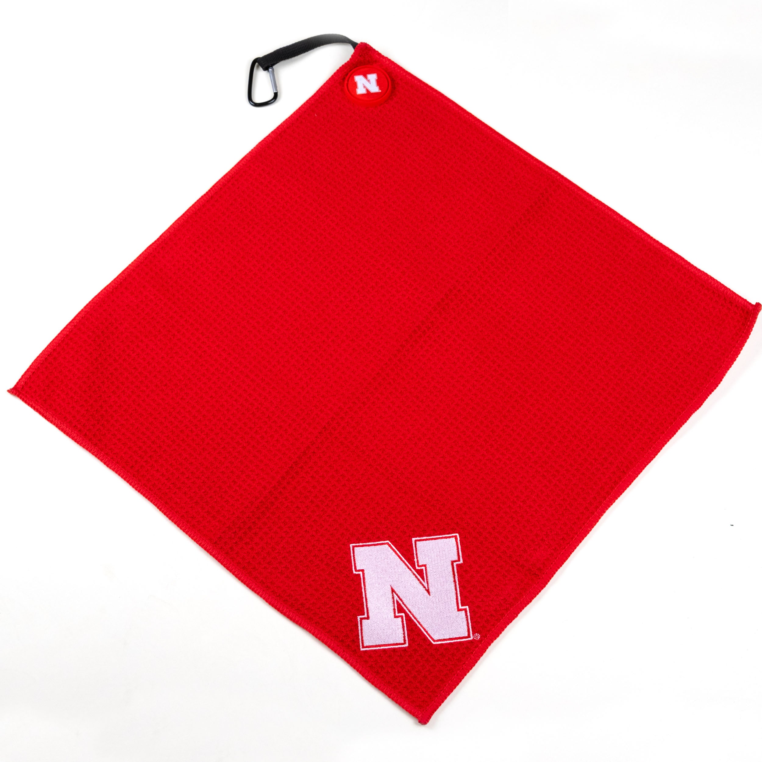 Magnetic Embroidered Microfiber Towel, Golf - Nebraska Cornhuskers