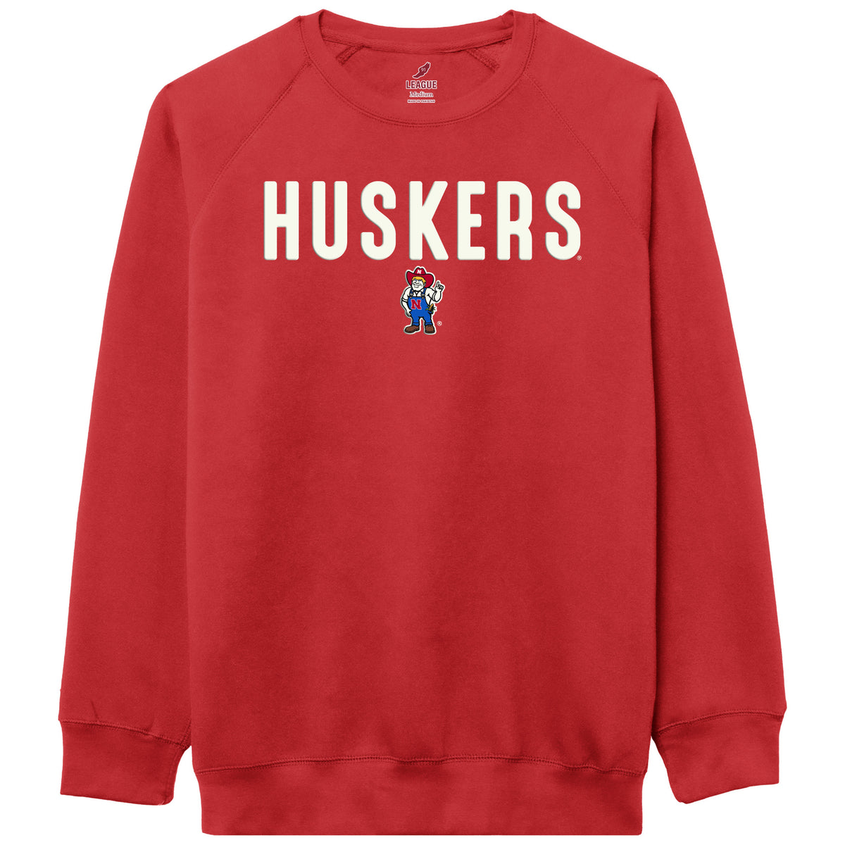Men's Essentials Crew 2.0 in Red - Nebraska Cornhuskers