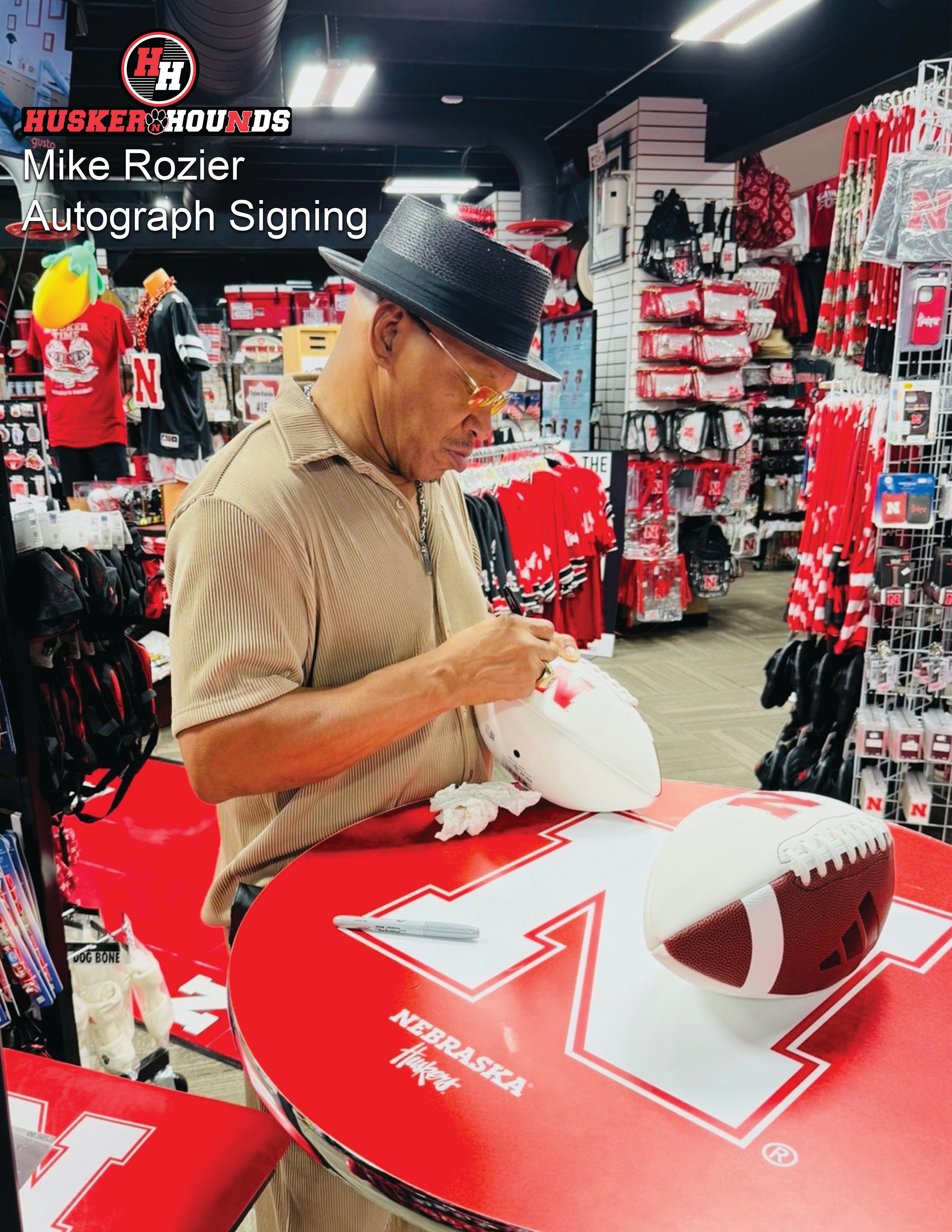 Eric Crouch and Mike Rozier Signed Autographed Full Sized Red Authentic Riddell Helmet (Speed Flex Special) - Nebraska Cornhuskers