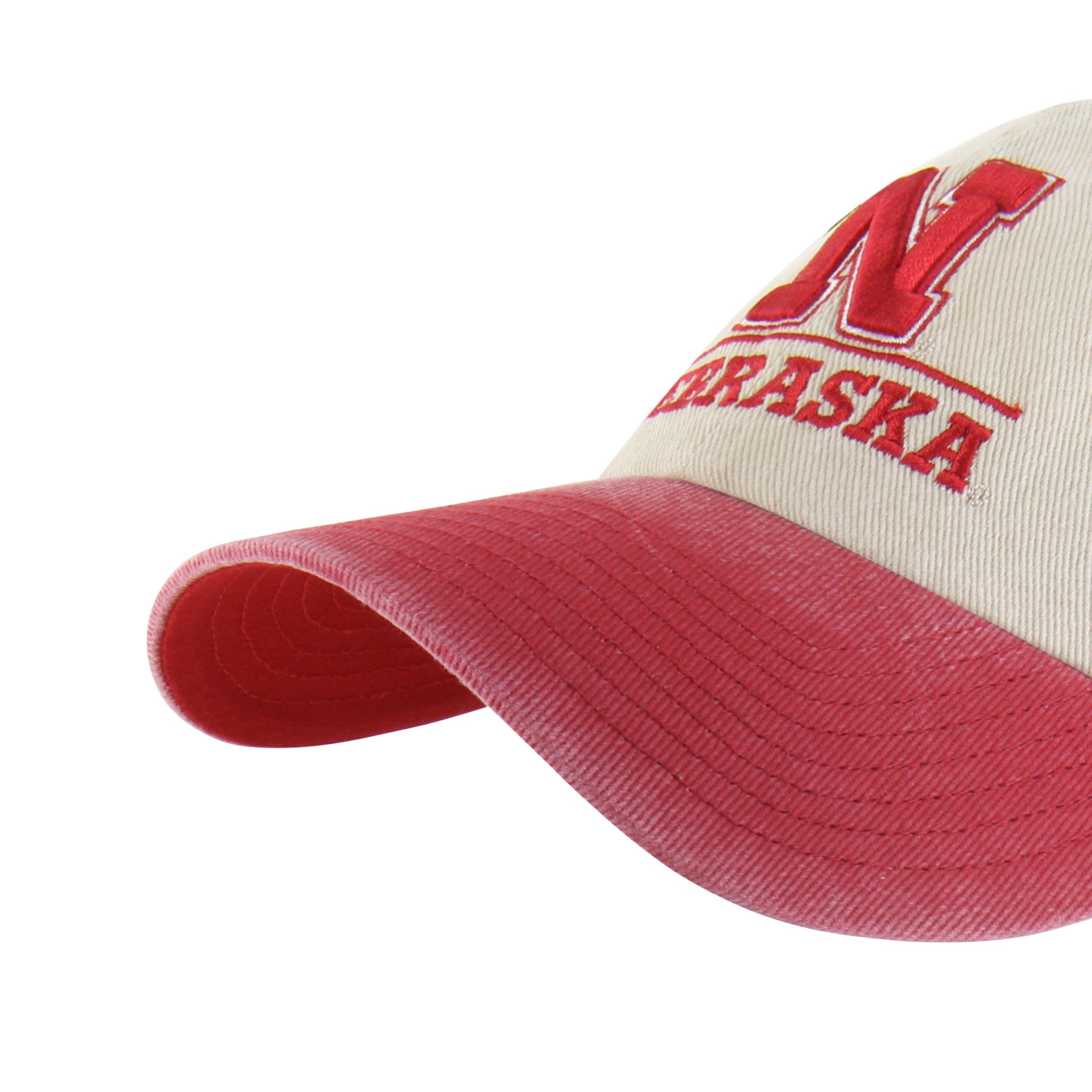 Mojave Logo Line Tt '47 Clean Up Hat, Curved Bill, Strapback - Nebraska Cornhuskers