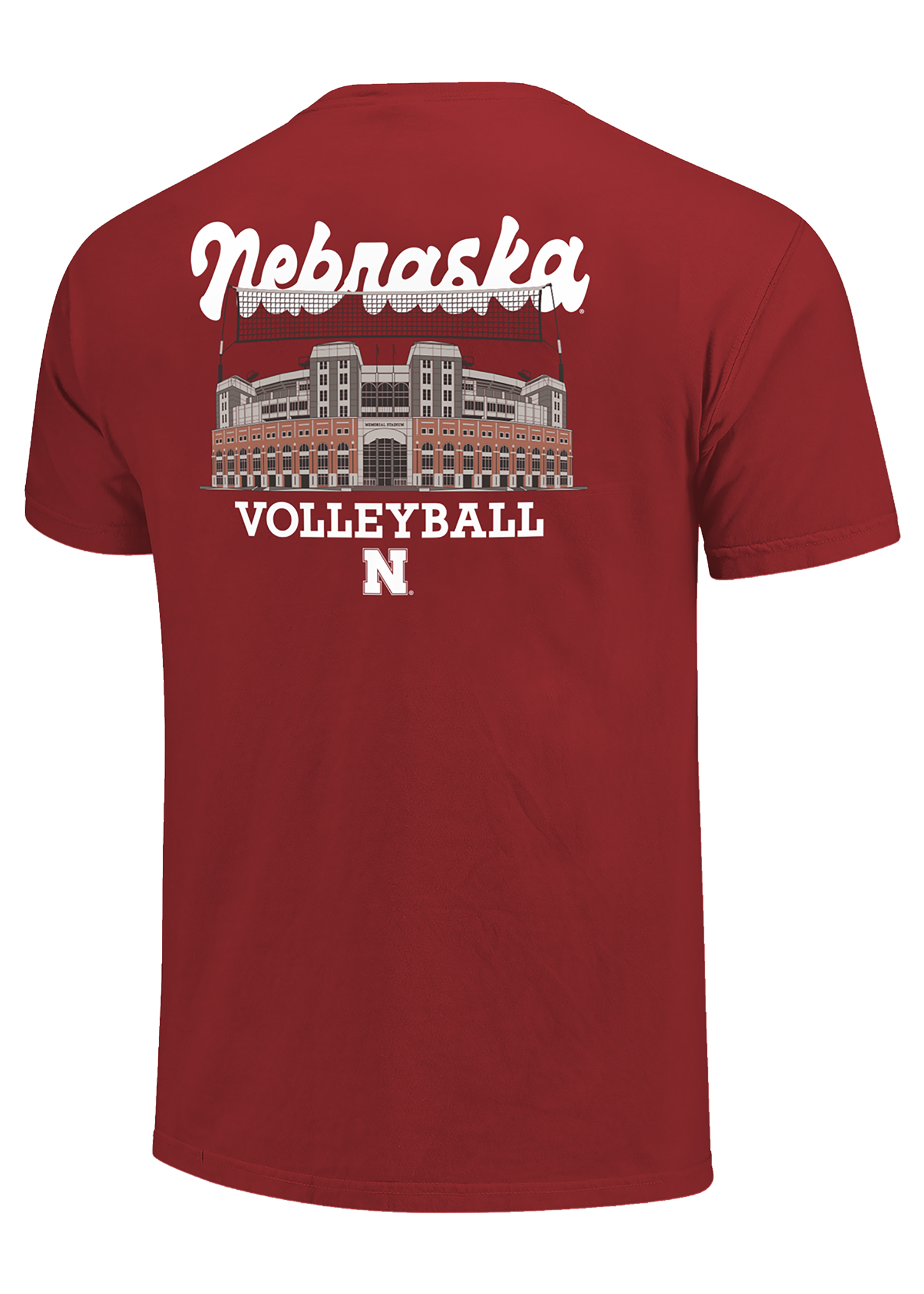 Nebraska Volleyball Memorial Stadium Graphic