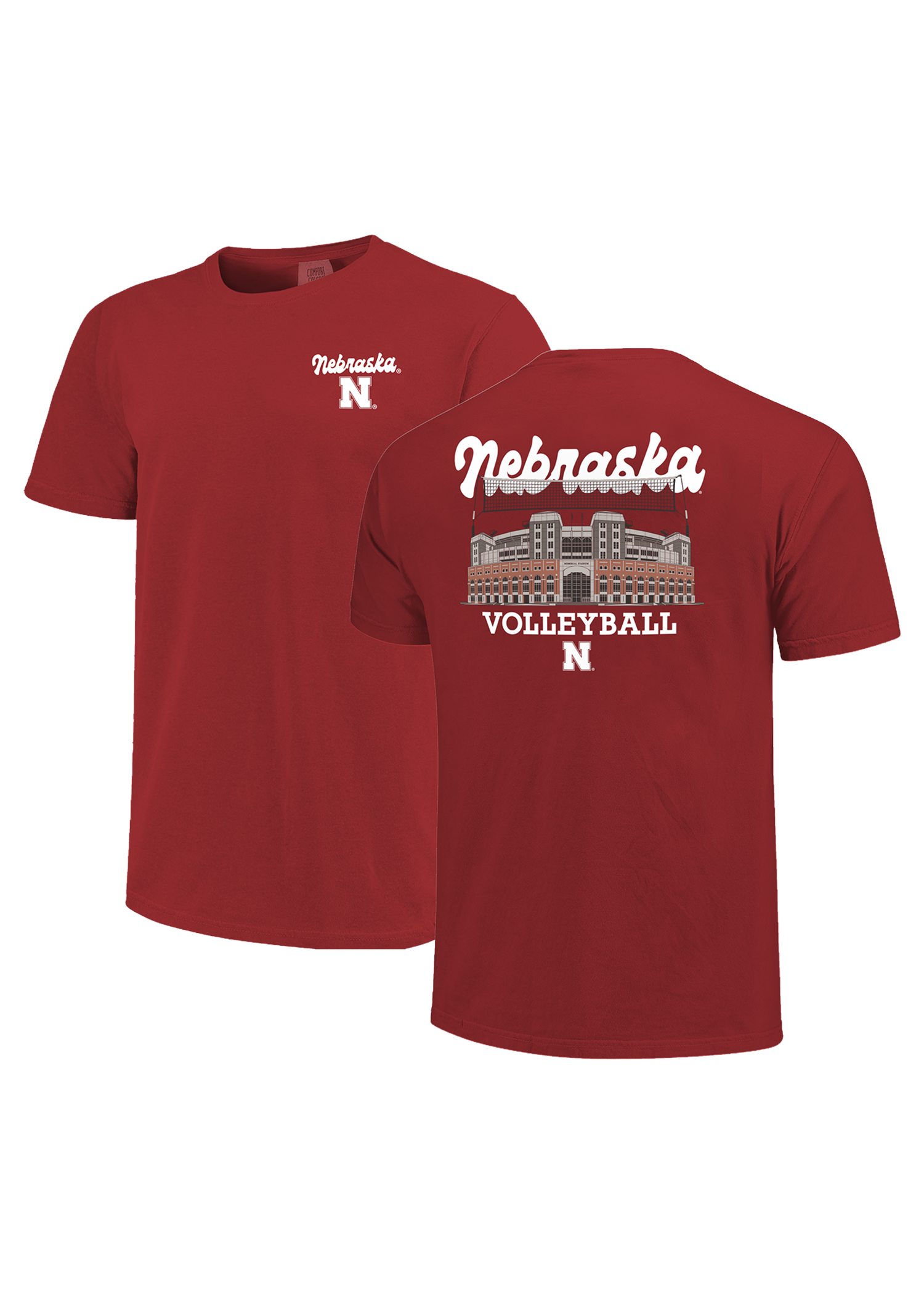 Nebraska Volleyball Memorial Stadium Graphic