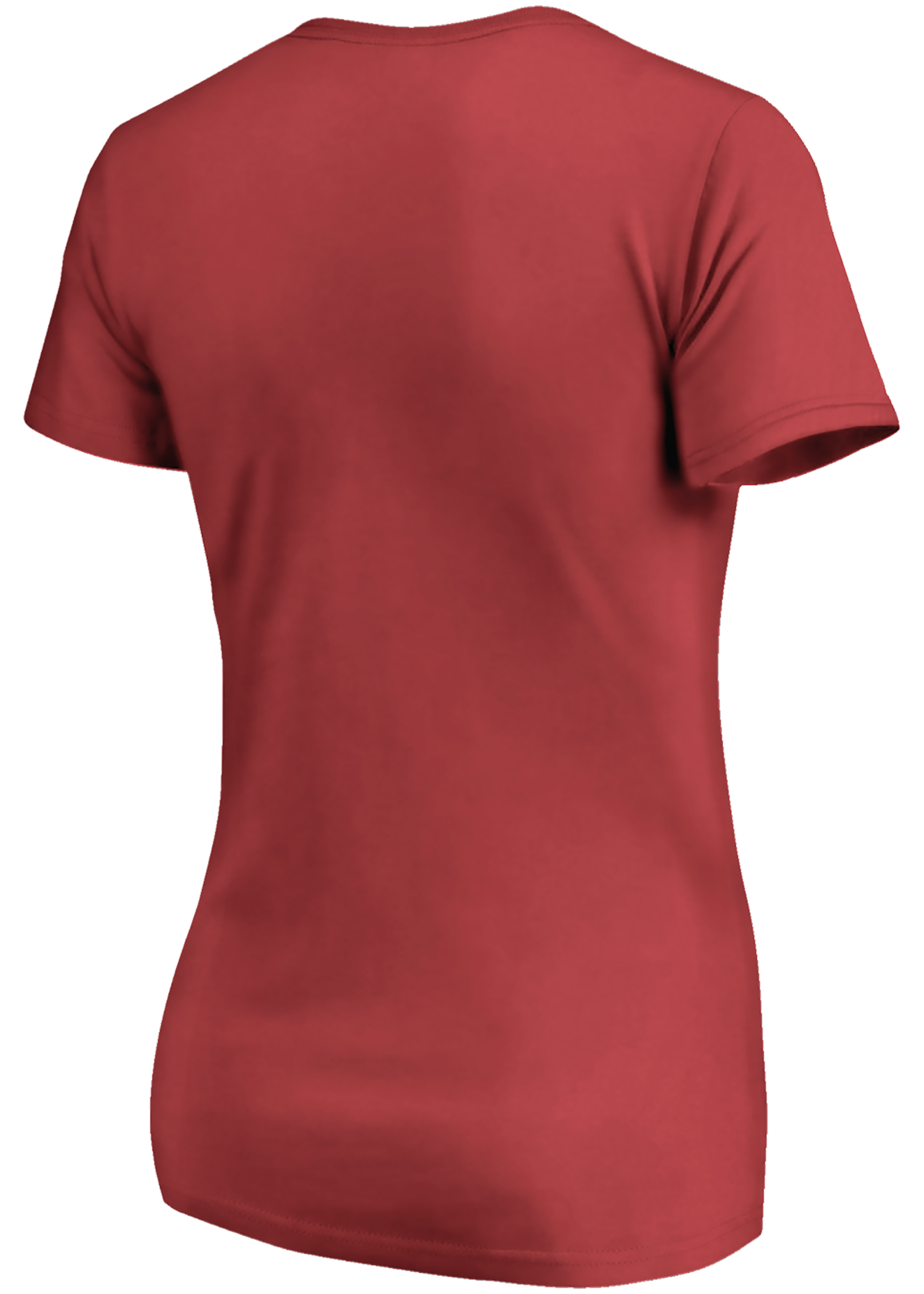 Women’s Red Short Sleeve T-Shirt – Stacked Nebraska Script Design