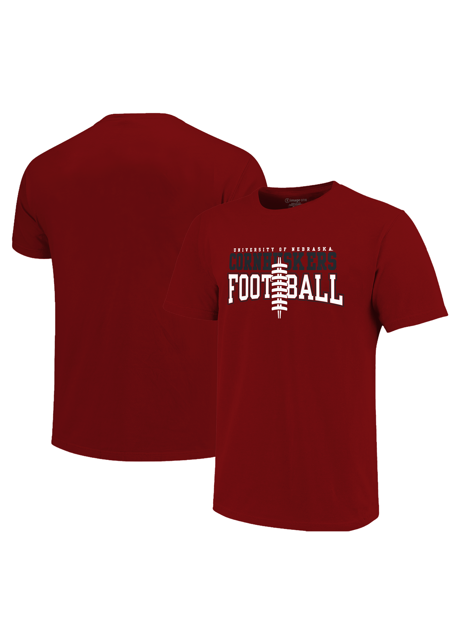 Red Men’s Short Sleeve T-Shirt – University of Nebraska Cornhuskers Football