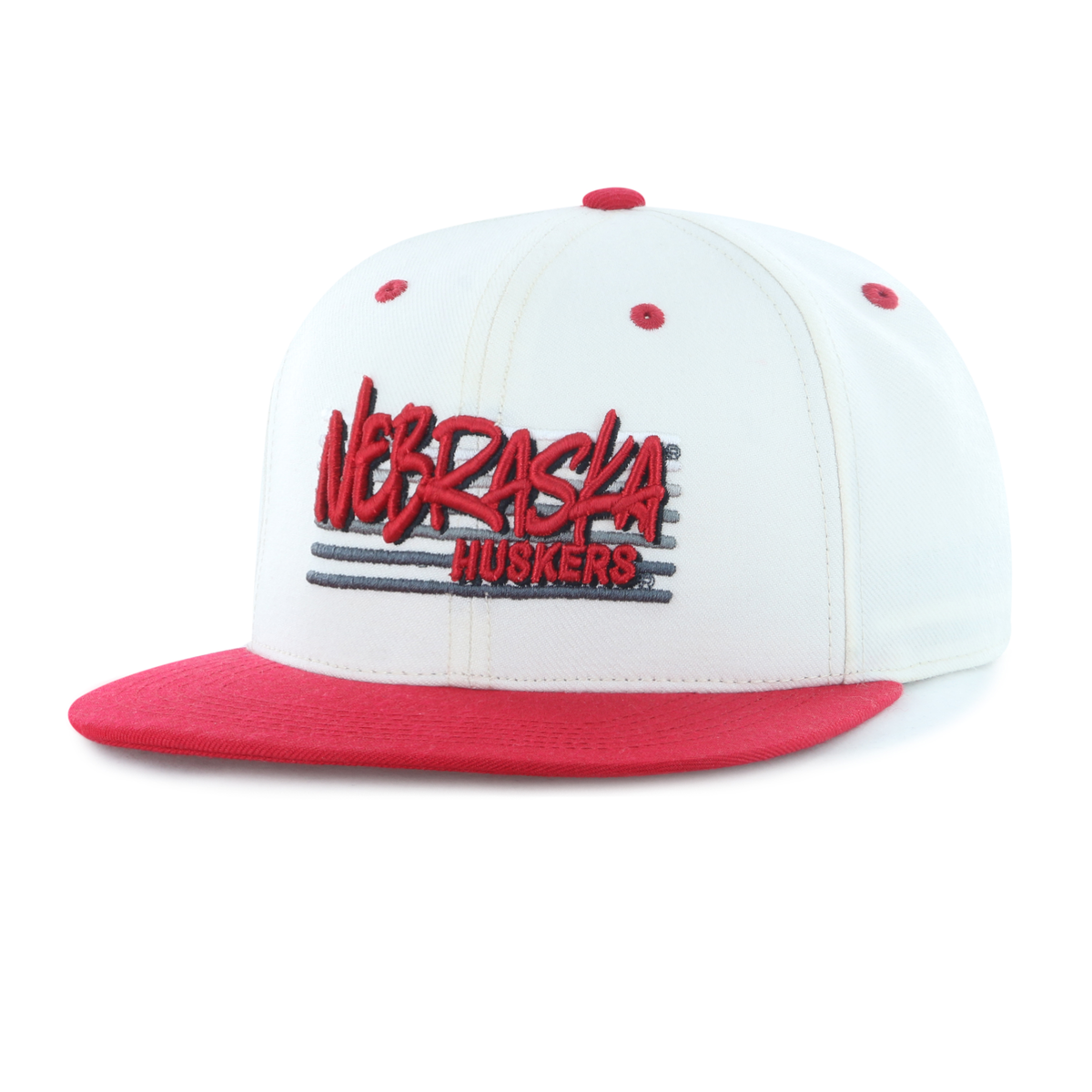 YOUTH Scribble Hat, Flat Bill, Snapback - Nebraska Cornhuskers