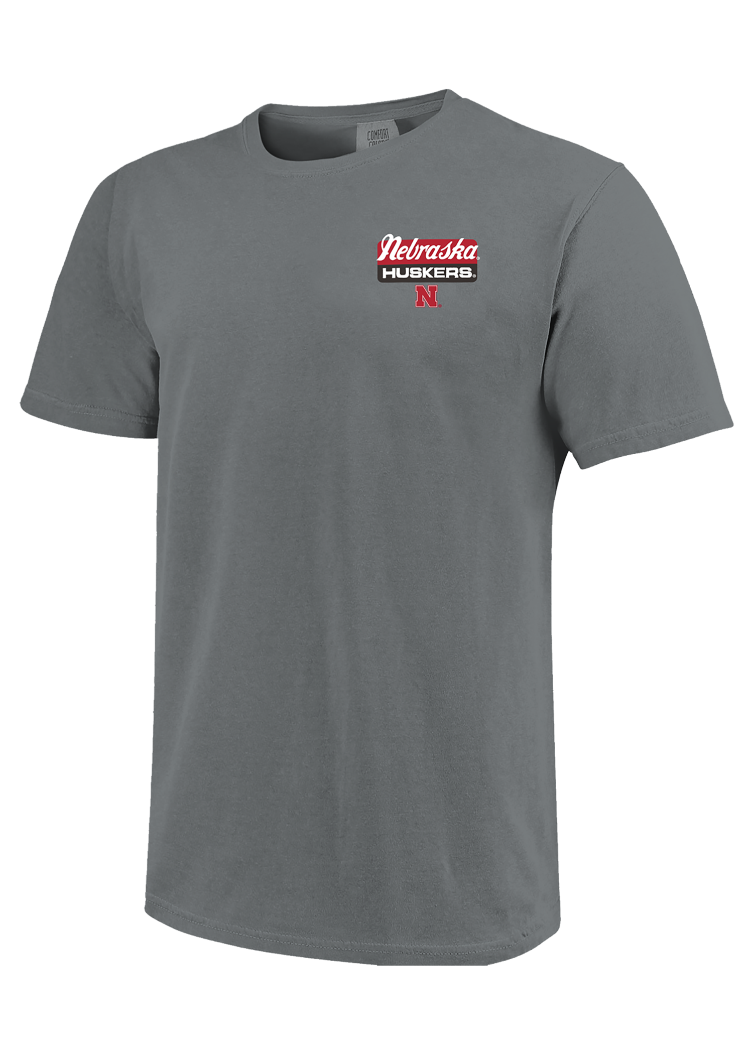 Gray Men’s Short Sleeve T-Shirt – Cornfield & Stadium Graphic