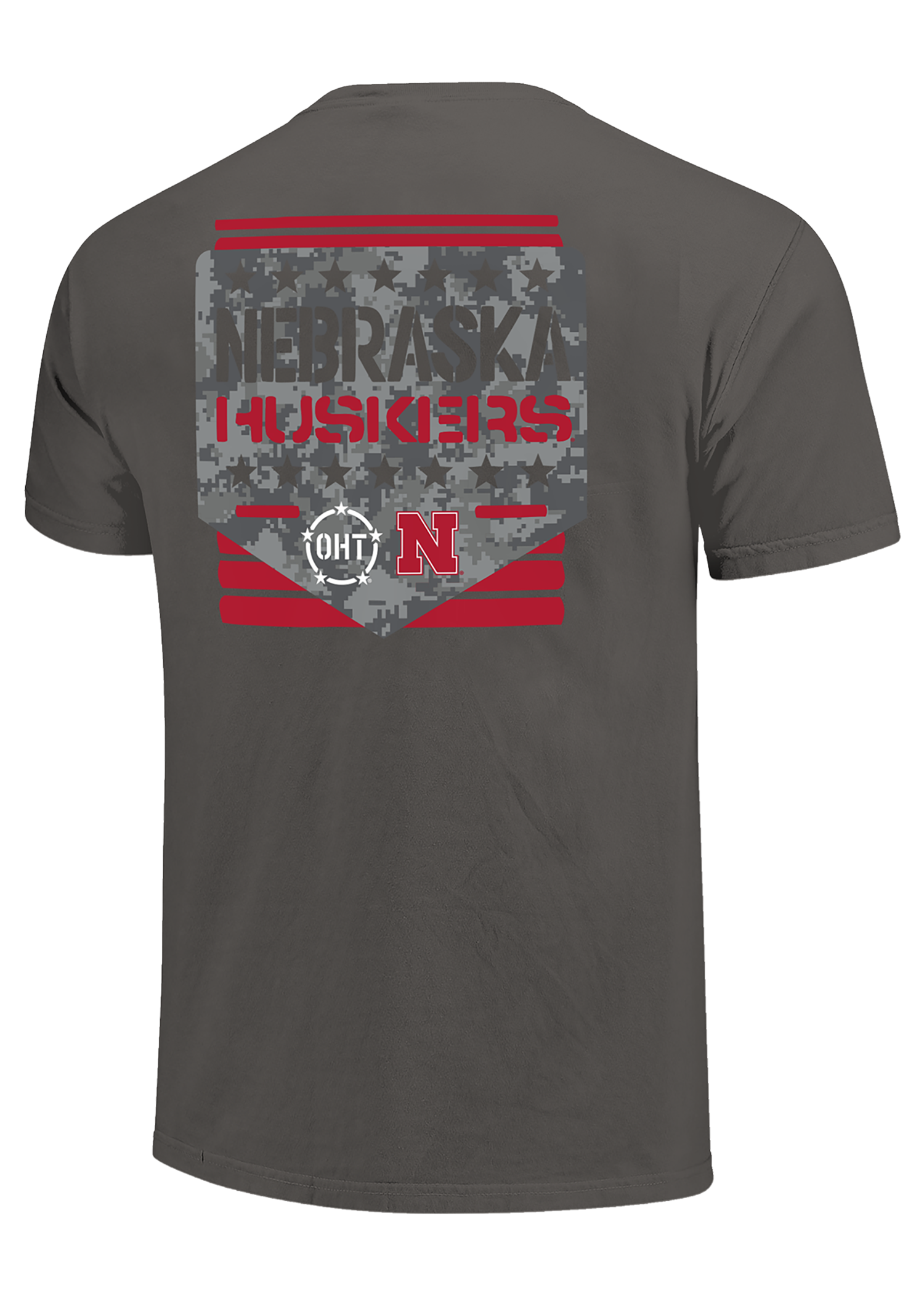 Charcoal Men’s Short Sleeve T-Shirt – OHT Camo Graphic