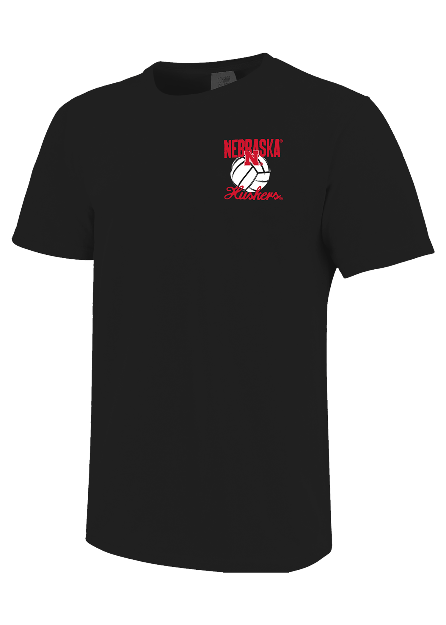 Nebraska Huskers Volleyball Blackshirts Skull T-Shirt