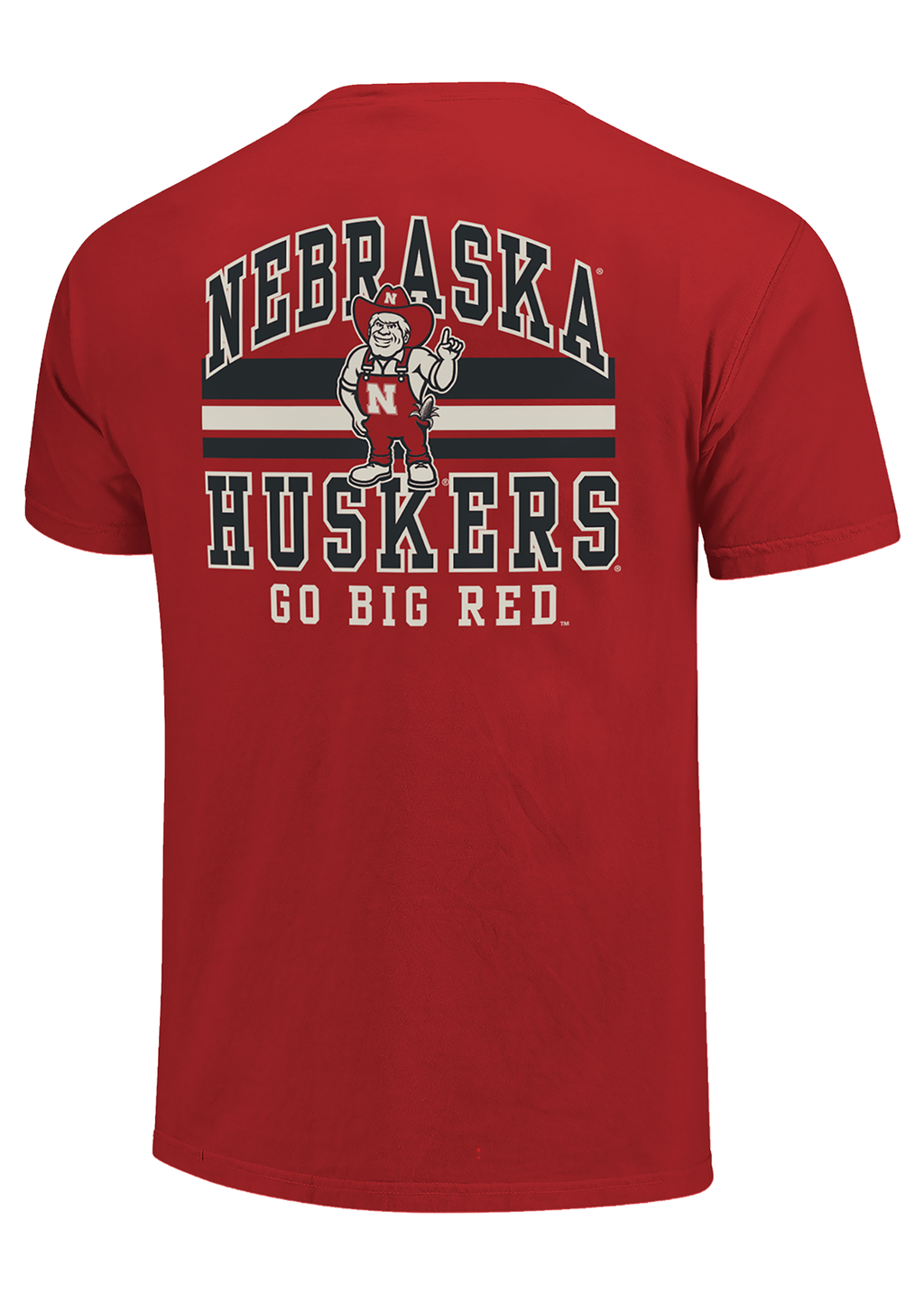 Red Men’s Short Sleeve T-Shirt – Herbie Huskers Go Big Red