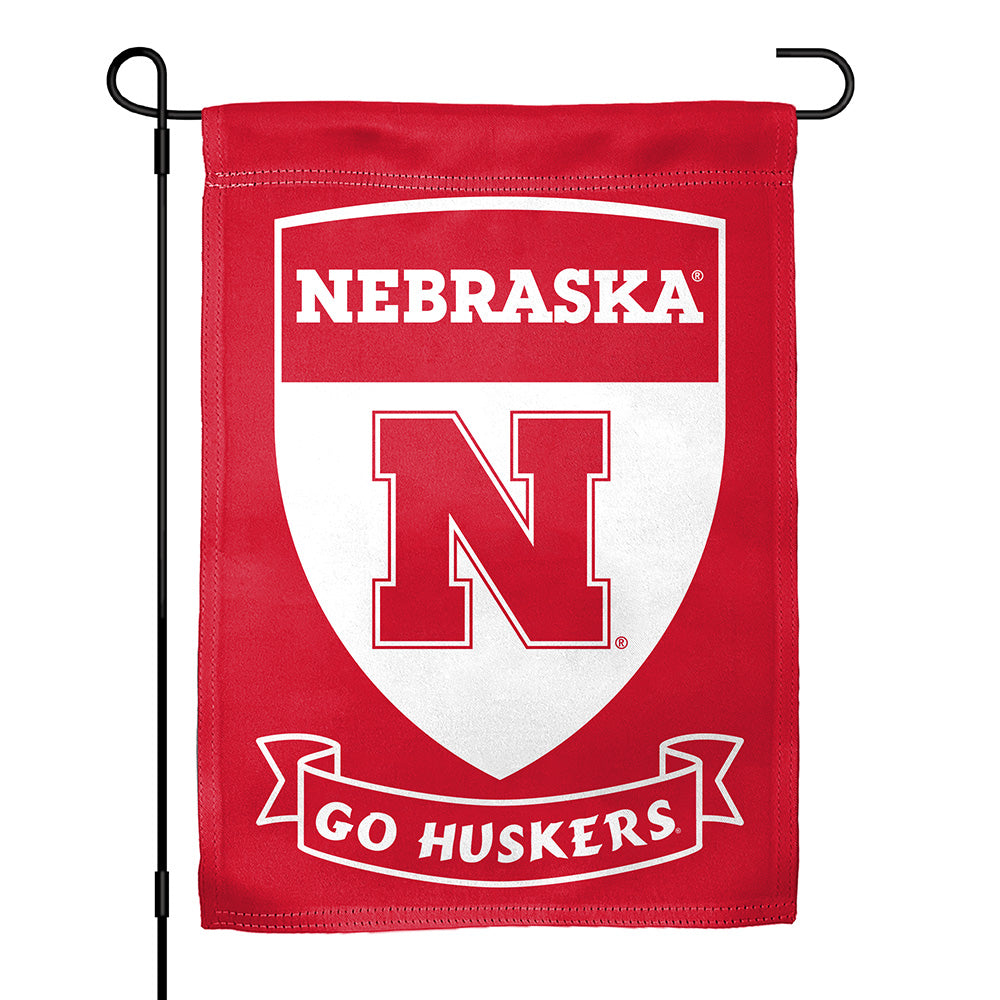 N Crest - Garden Flags Double Sided Transfer 13in x 18in Nebraska Cornhuskers