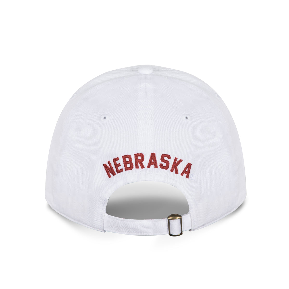 Retro Brand White NU Hat, Curved Bill, Strapback - Nebraska Cornhuskers