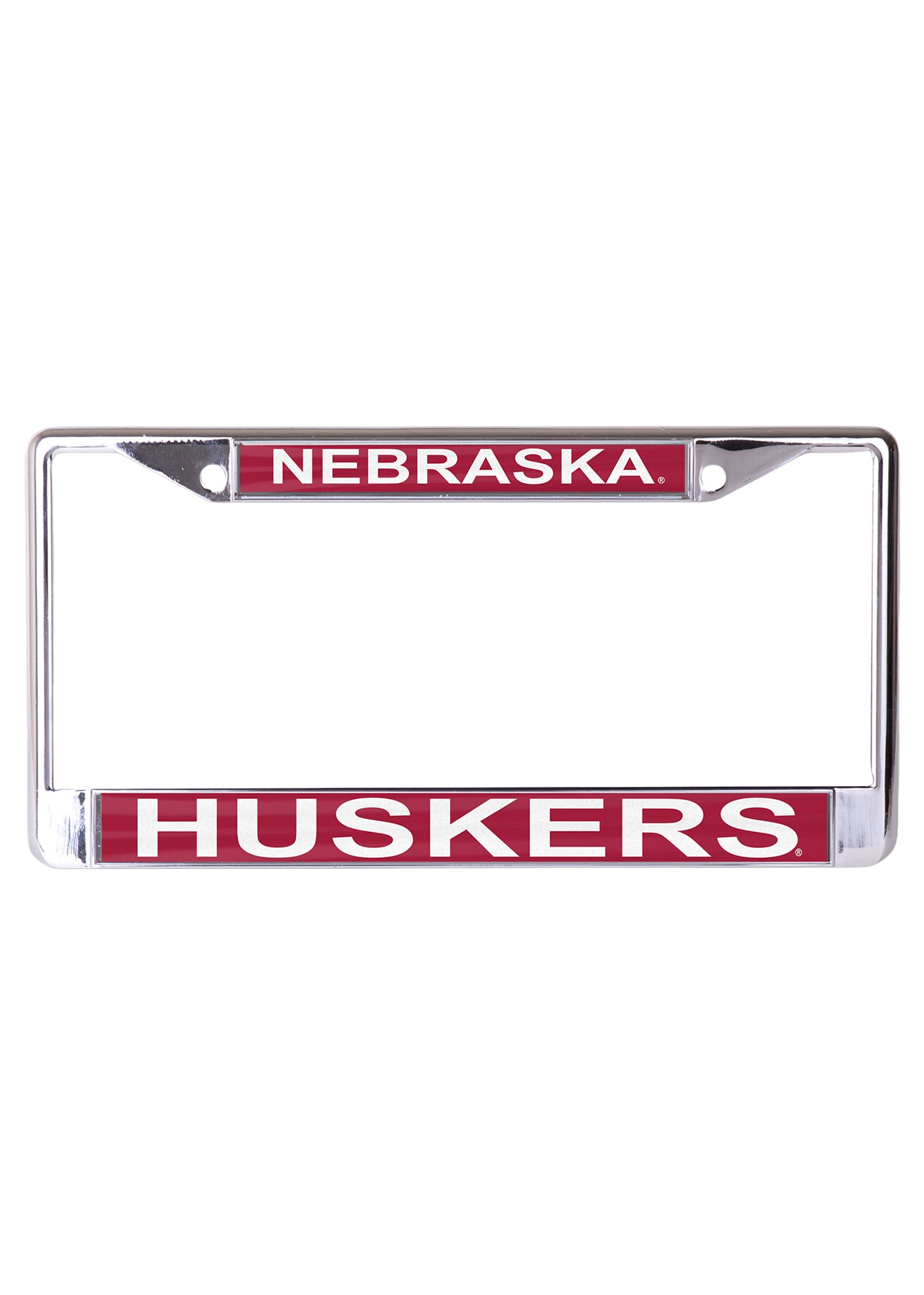 Huskers Metal License Plate Frame