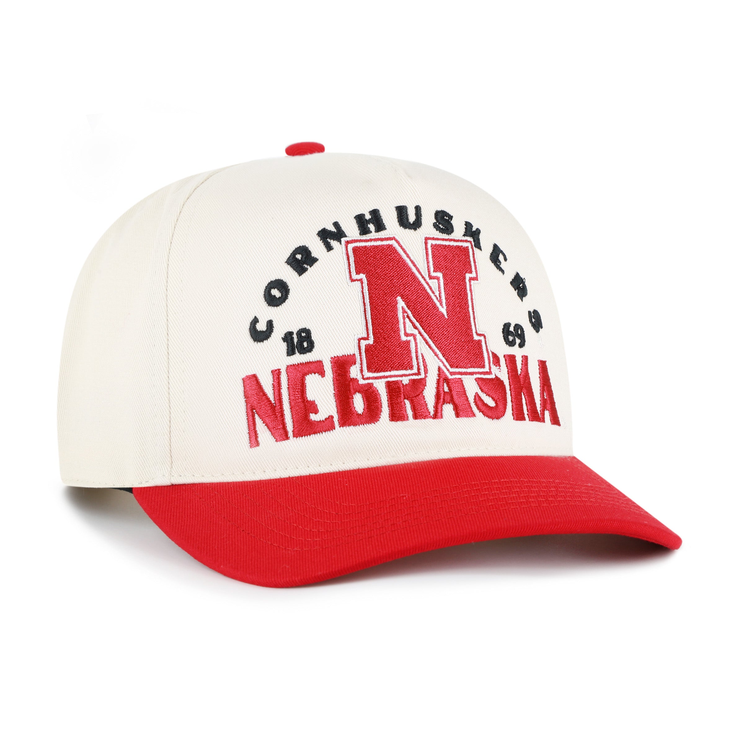 Natural Arcitext '47 Hitch Rf Hat, Curved Bill, Snapback - Nebraska Cornhuskers
