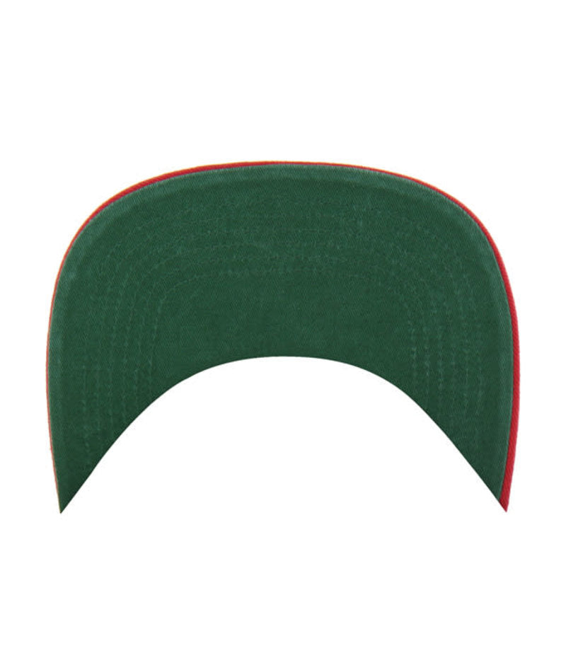 Natural Burnside '47 Captain Rf Hat, Flat Bill, Snapback - Nebraska Cornhuskers