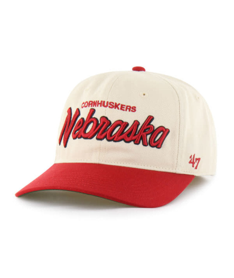 Natural Crosstown Tt '47 Franchise Ls Hat, Curved Bill, Fitted - Nebraska Cornhuskers