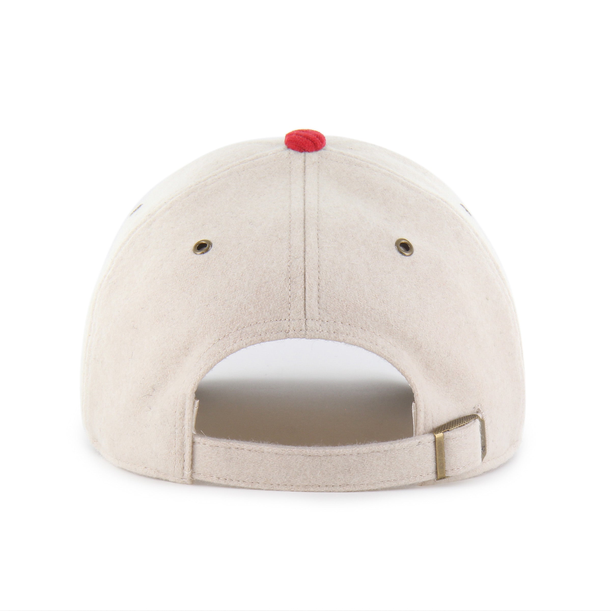 Natural Rope Script Tt '47 Clean Up Hat, Curved Bill, Strapback - Nebraska Cornhuskers