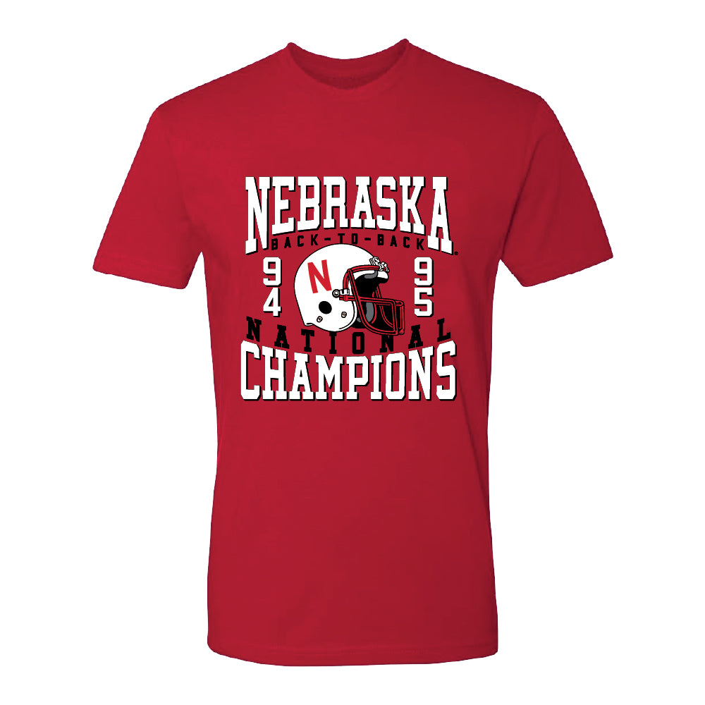Nebraska 1995 National Champions Red Tee - Nebraska Cornhuskers