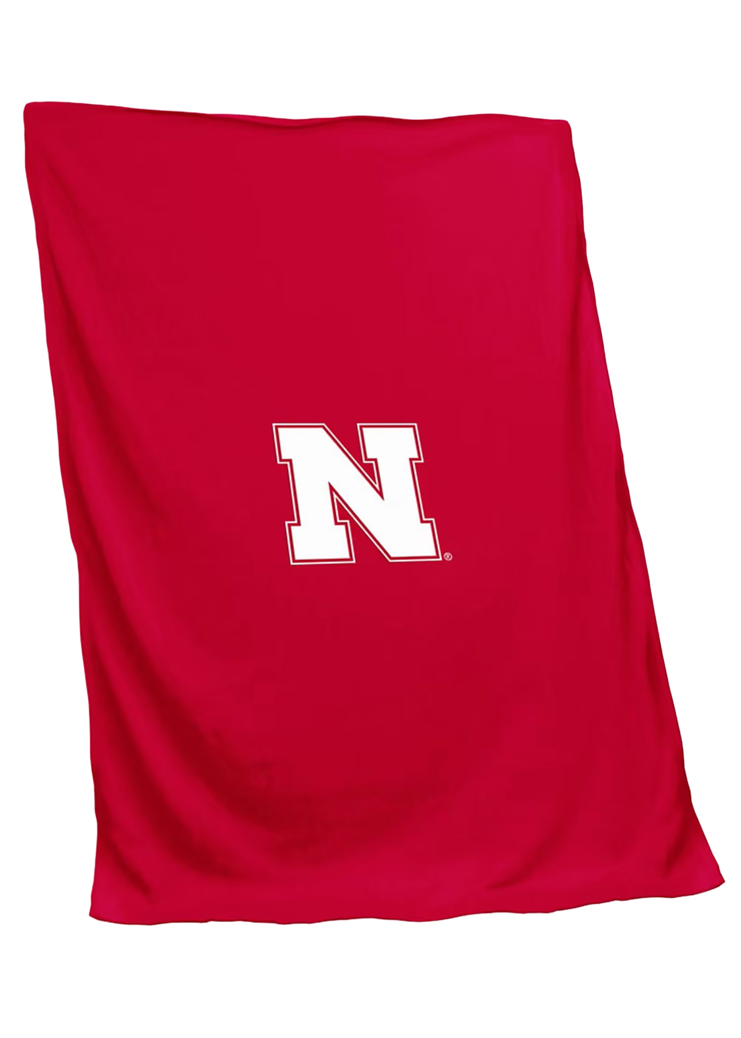 Nebraska Cornhuskers Red Block N Sweatshirt Blanket  54in x 84in