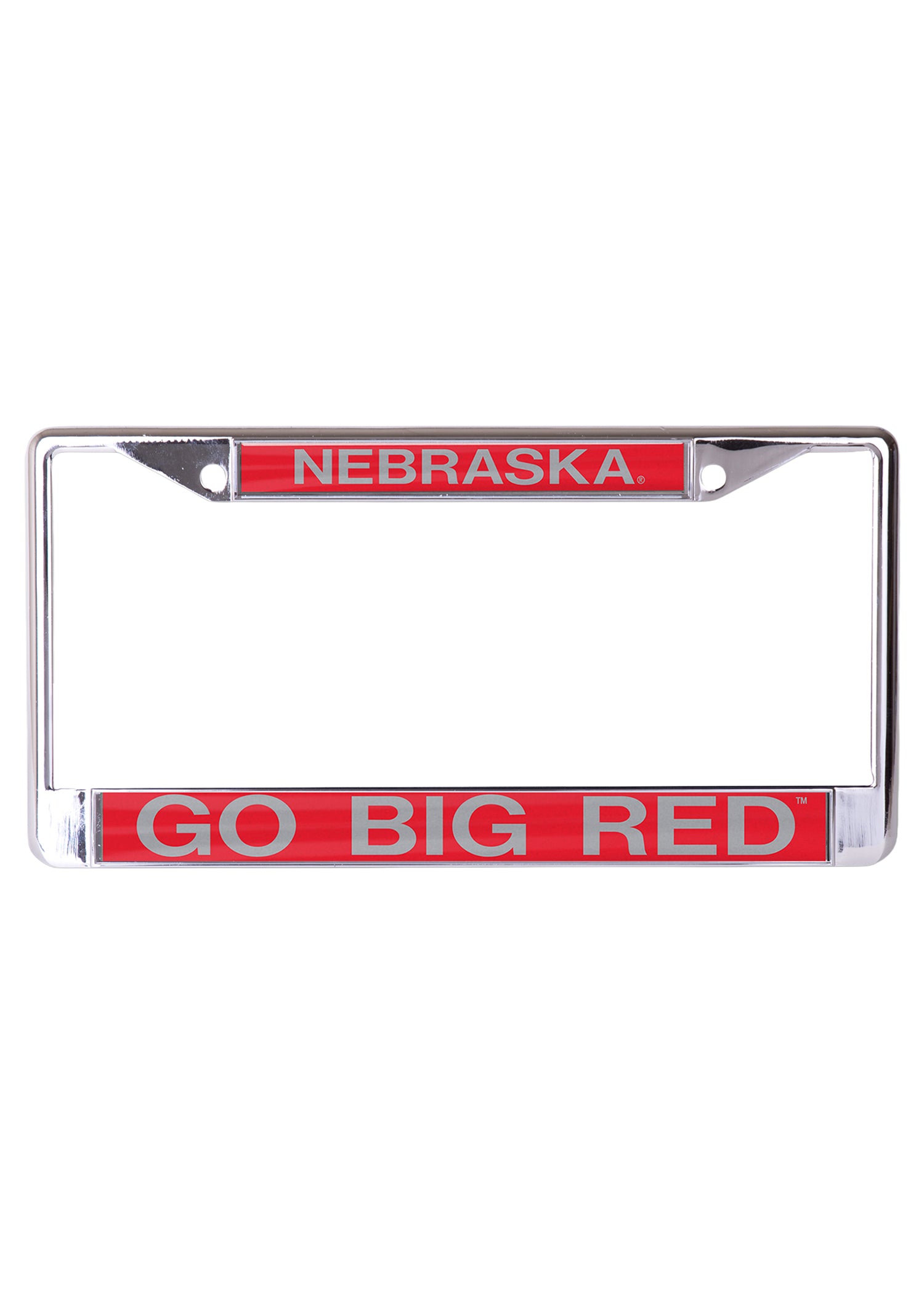 Nebraska Go Big Red S/L Metal License Plate Frame  - Nebraska Cornhuskers