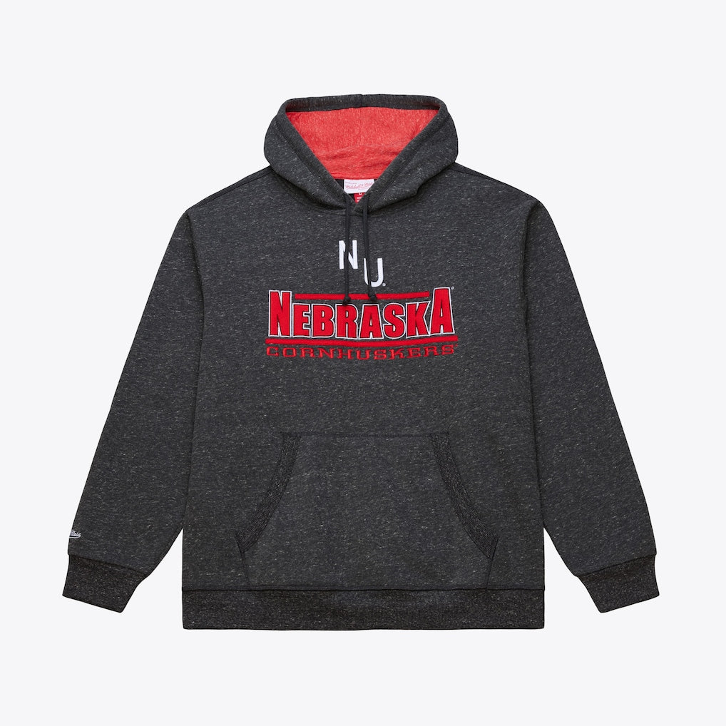 Nebraska Huskers Dark Grey Vintage Logo Fleece Hoodie