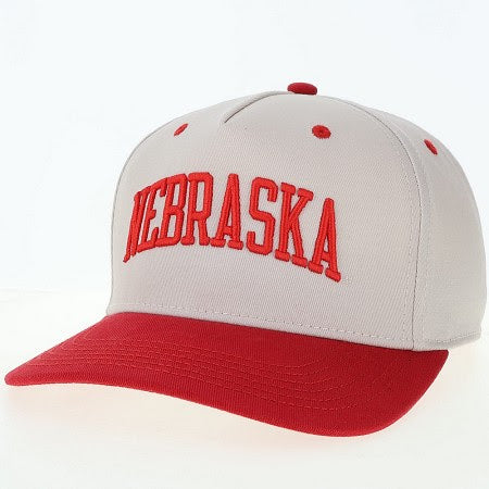 Nebraska Legacy Heritage Twill Hat, Pre-Curved Bill, Snapback - Nebraska Cornhuskers