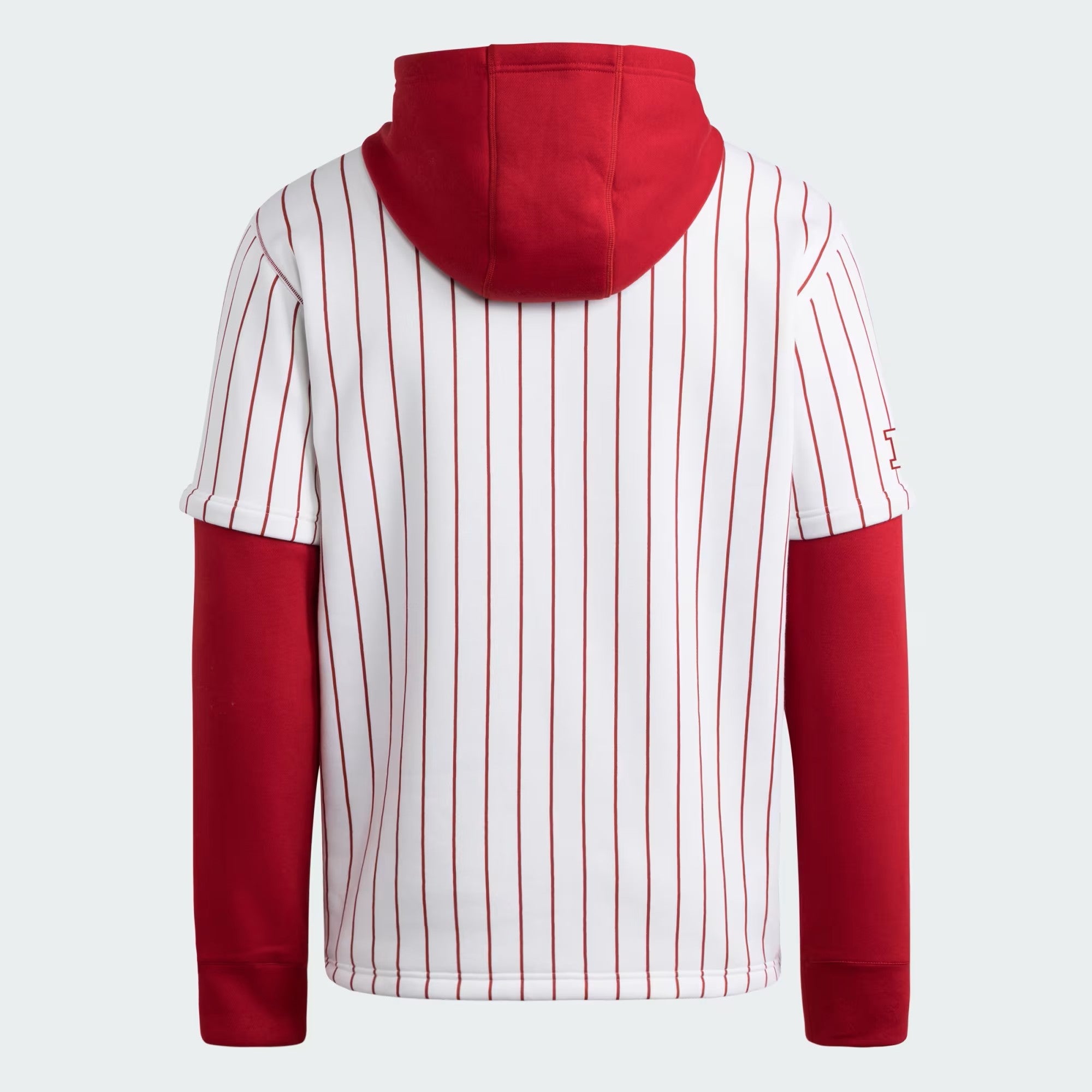 Adidas Adult Nebraska Hooded Pinstripe Jersey Hoodie - Nebraska Cornhuskers