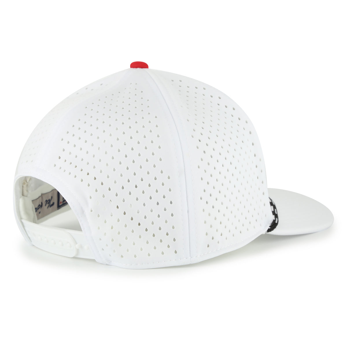 NeoCool Perforated 5-Panel NEB X White Rope Hat, Curved Bill, Snapback - Nebraska Cornhuskers
