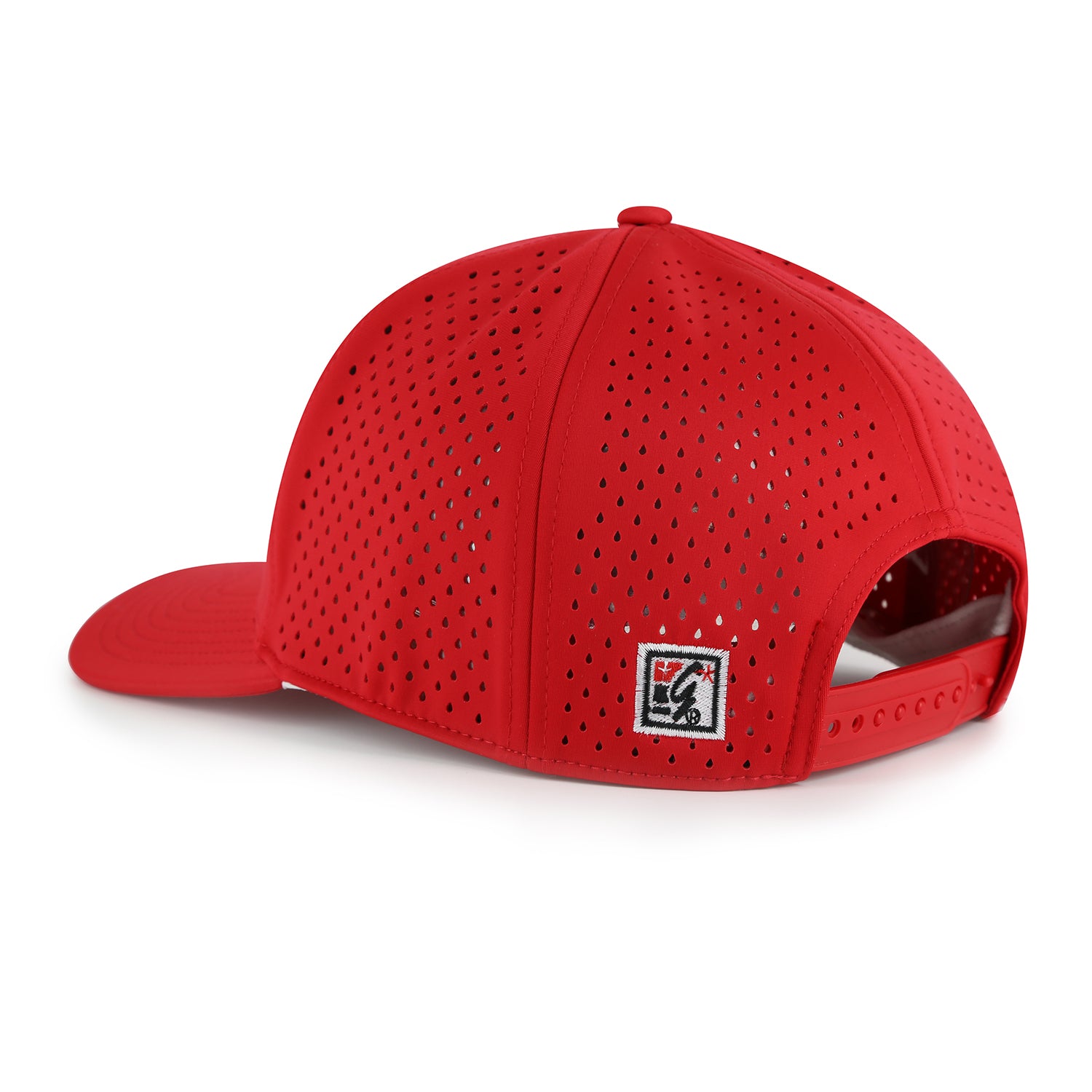 NeoCool Perforated 6-Panel Red Hat, Curved Bill, Snapback - Nebraska Cornhuskers