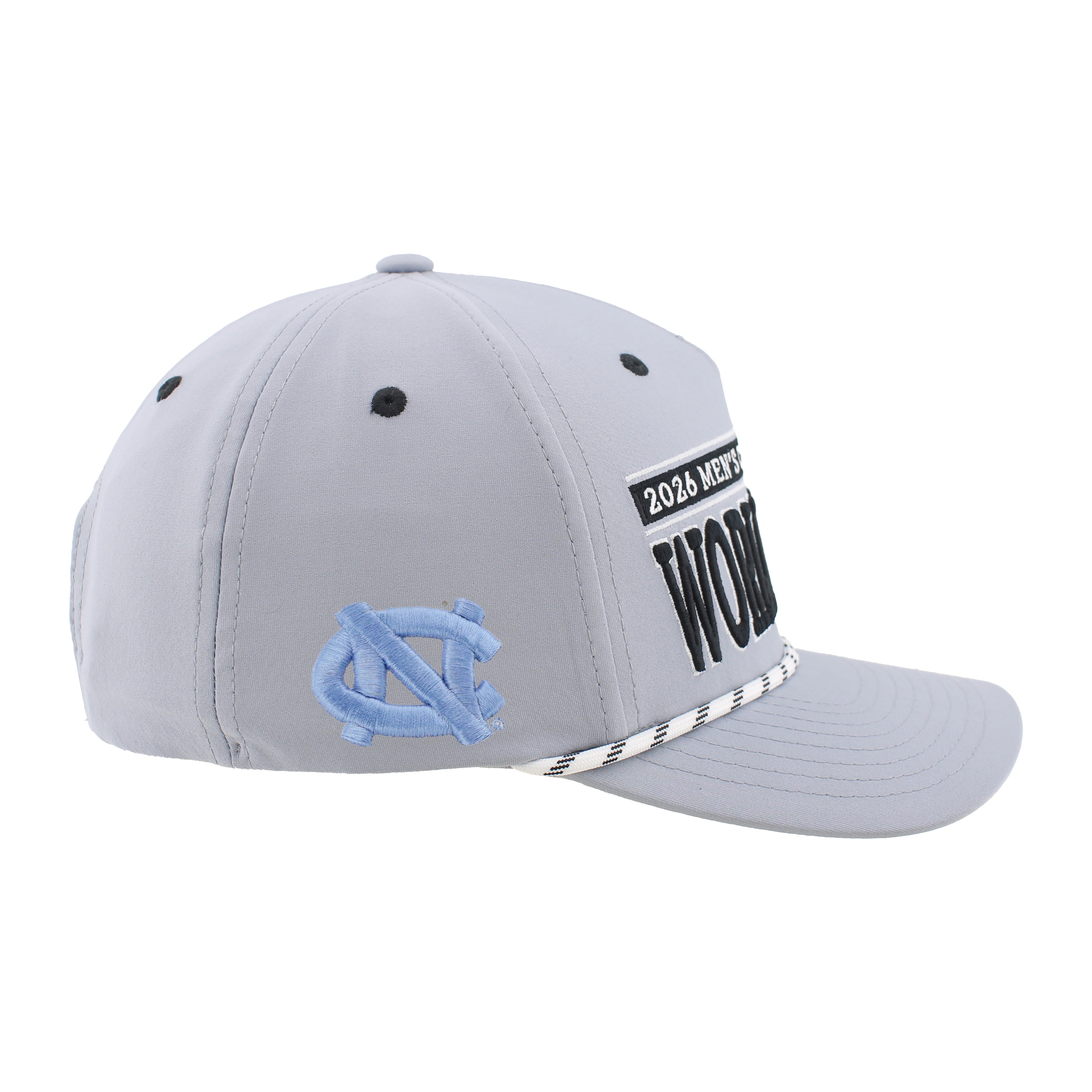 North Carolina 2026 CWS Grey Rope Hat, Curved Bill, Snapback - Nebraska Cornhuskers