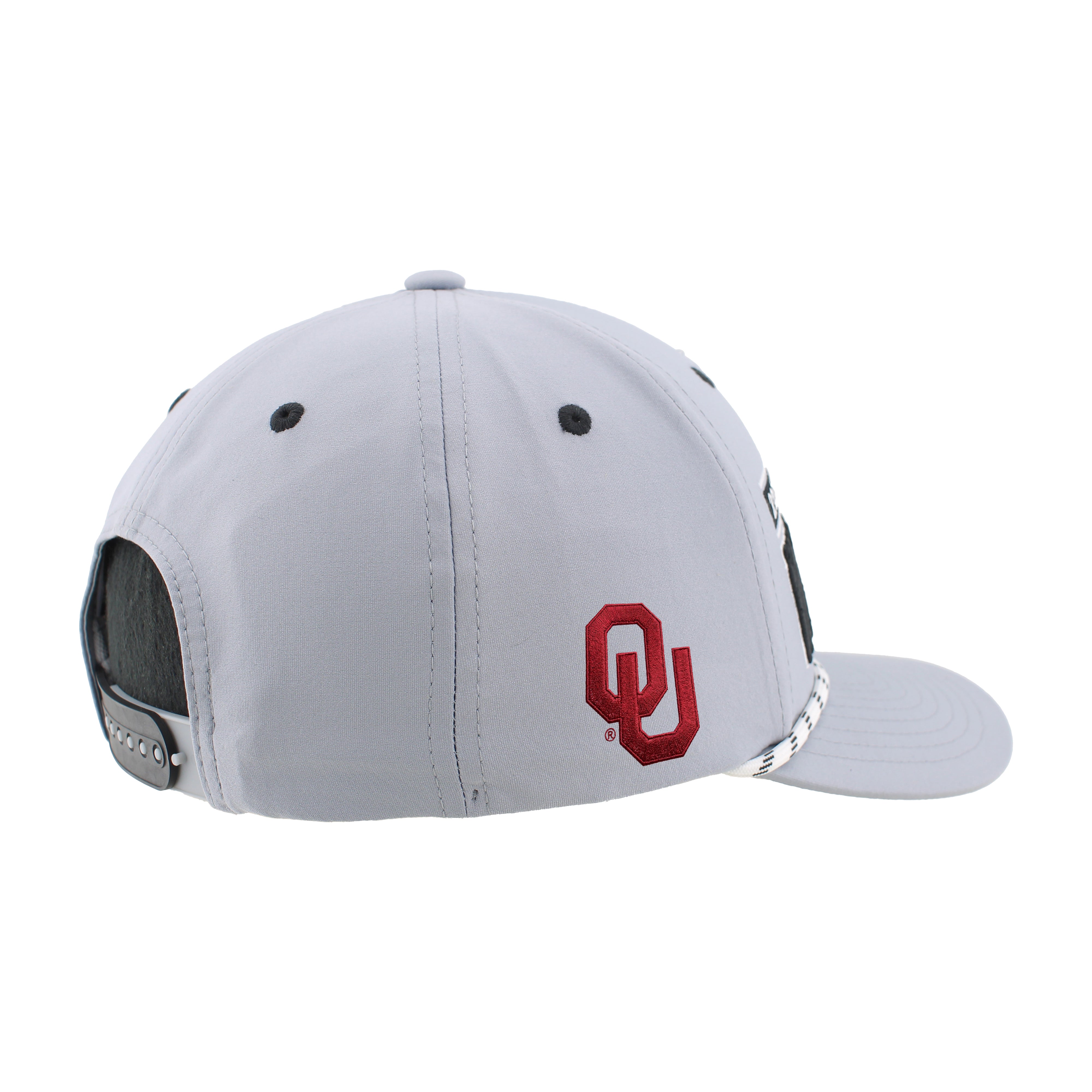 Oklahoma 2026 CWS Grey Rope Hat, Curved Bill, Snapback - Nebraska Cornhuskers