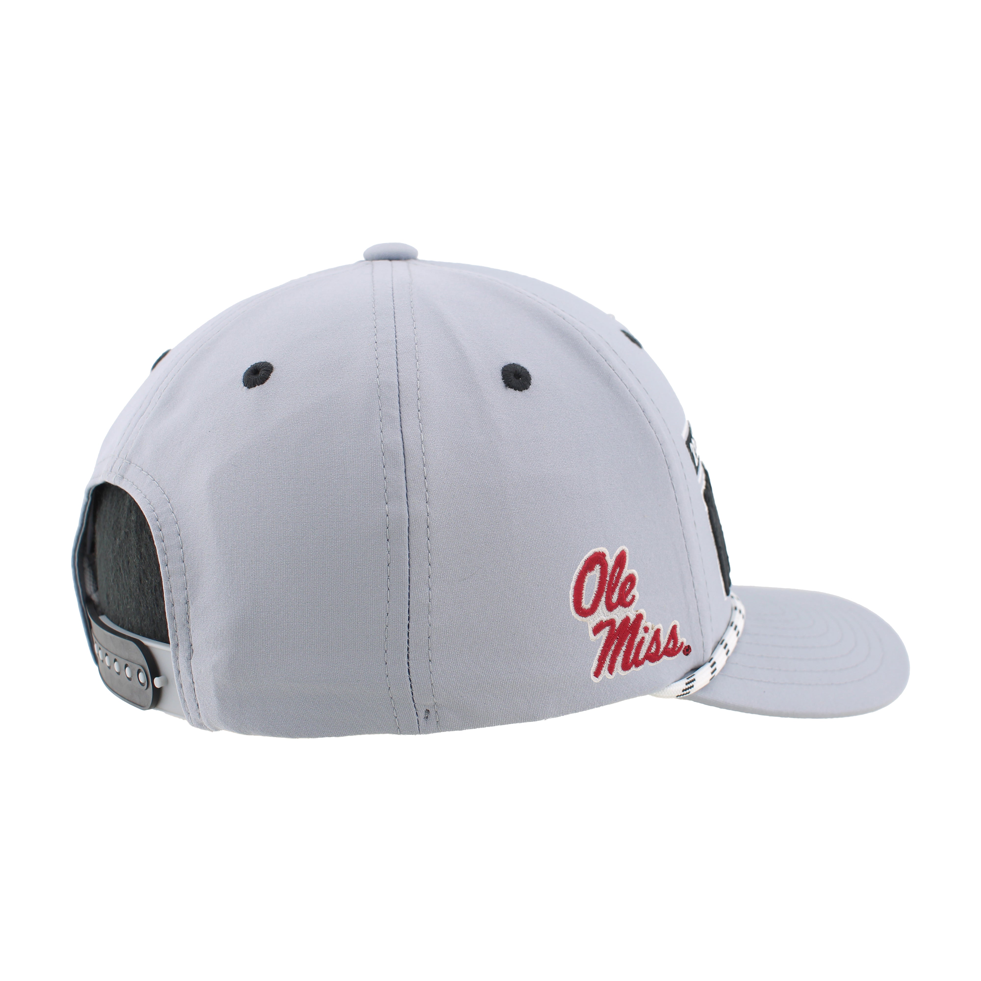 Ole Miss 2026 CWS Grey Rope Hat, Curved Bill, Snapback - Nebraska Cornhuskers
