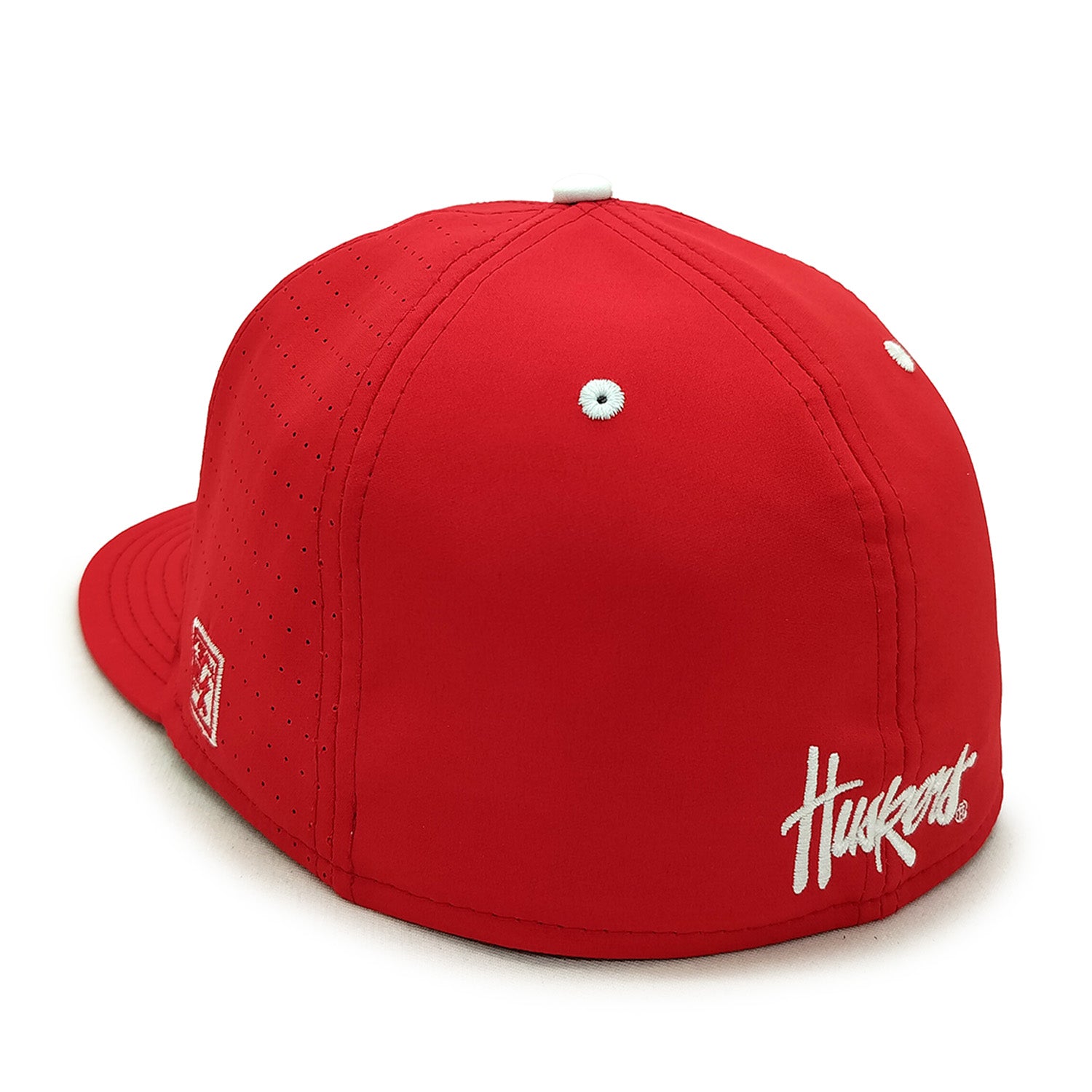 Perforated Gamechanger in American Red Fitted Hat, Flat Bill, Fitted - Nebraska Cornhuskers