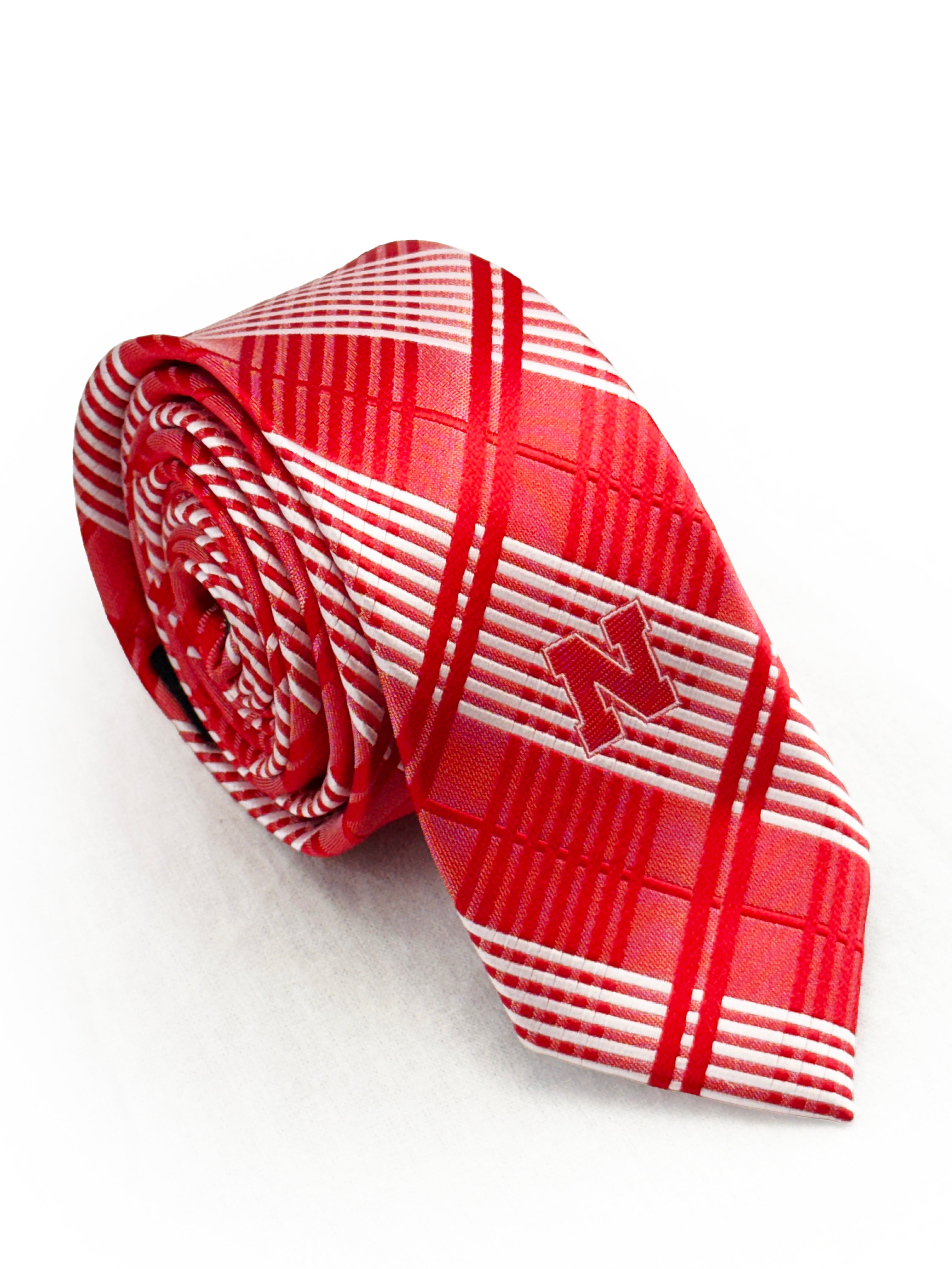Plaid Husker Tie