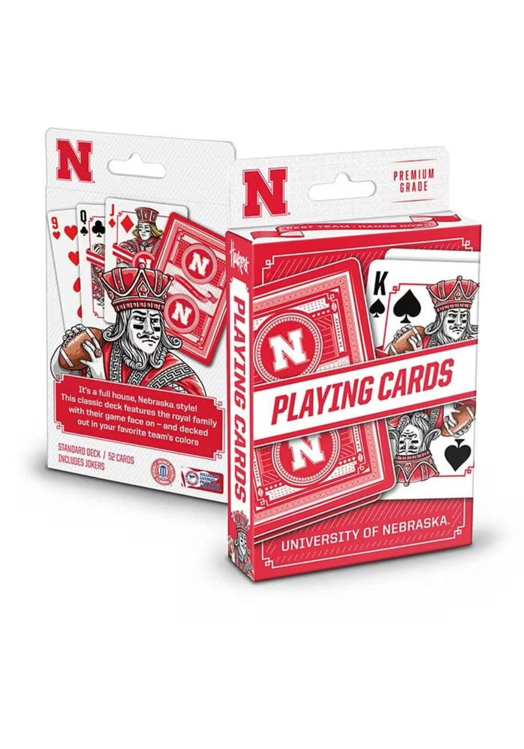 Playing Cards Premium Grade - Nebraska Cornhuskers
