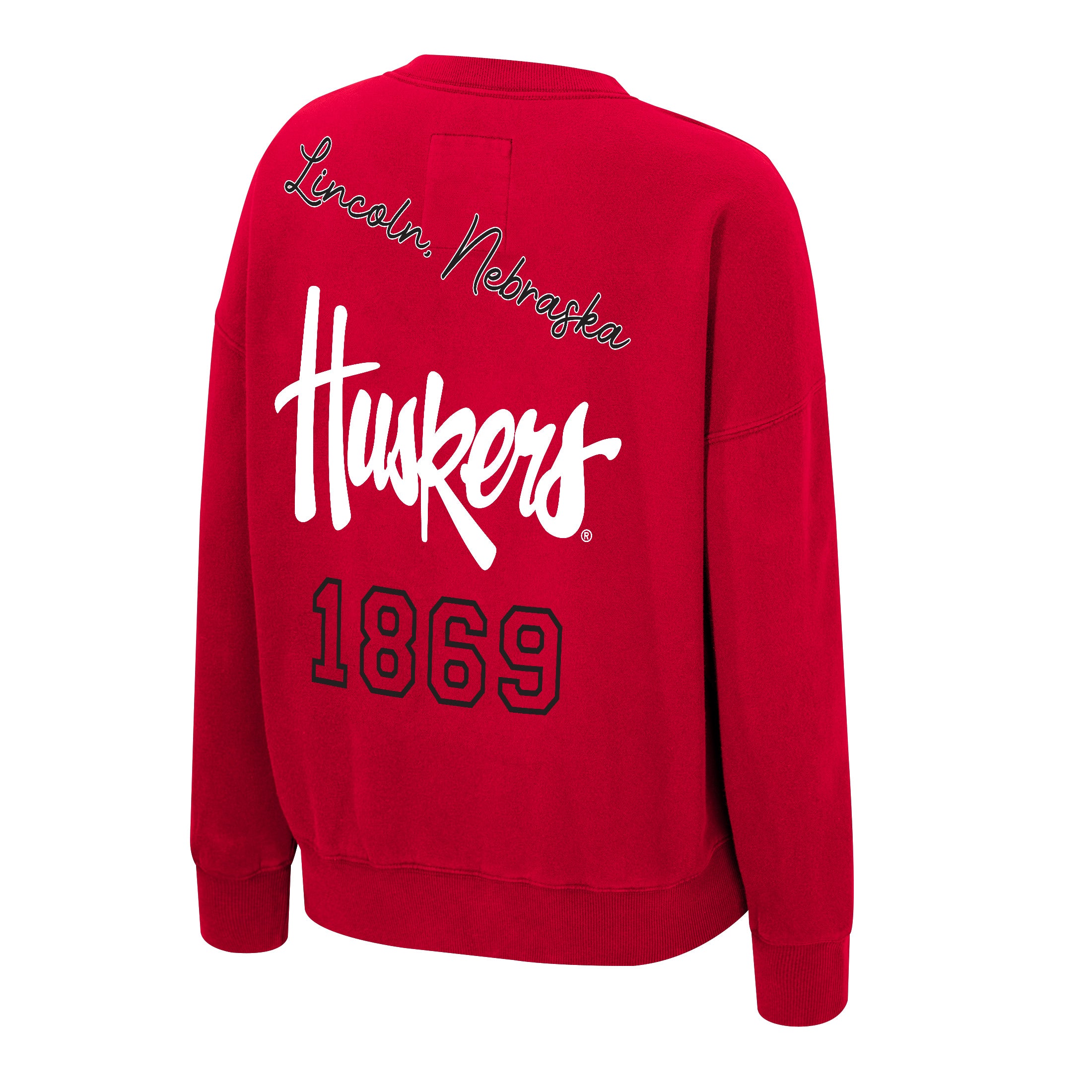 Portia Vintage Crew in Red - Nebraska Cornhuskers