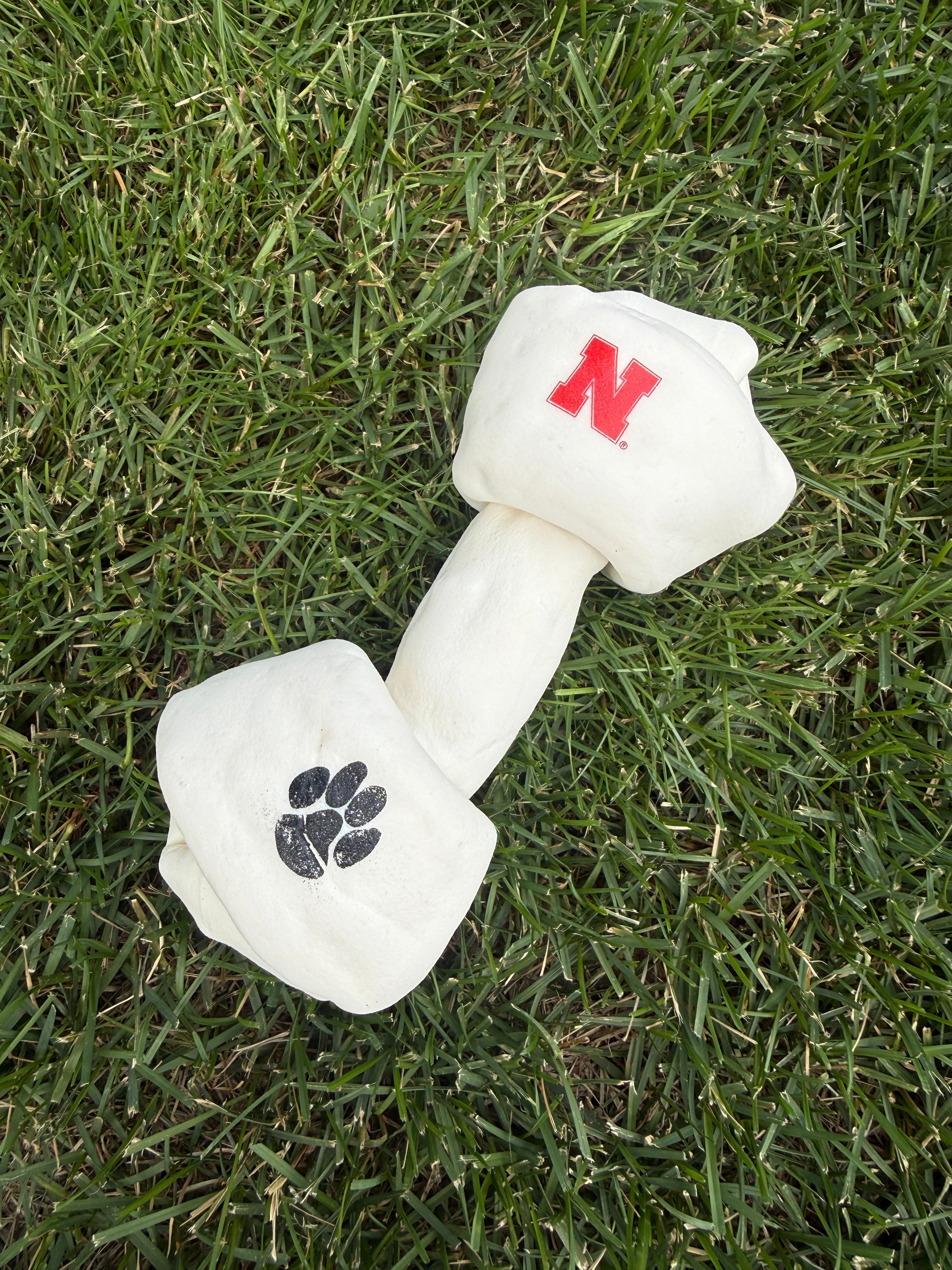 Rawhide Dog Bone - Nebraska Cornhuskers