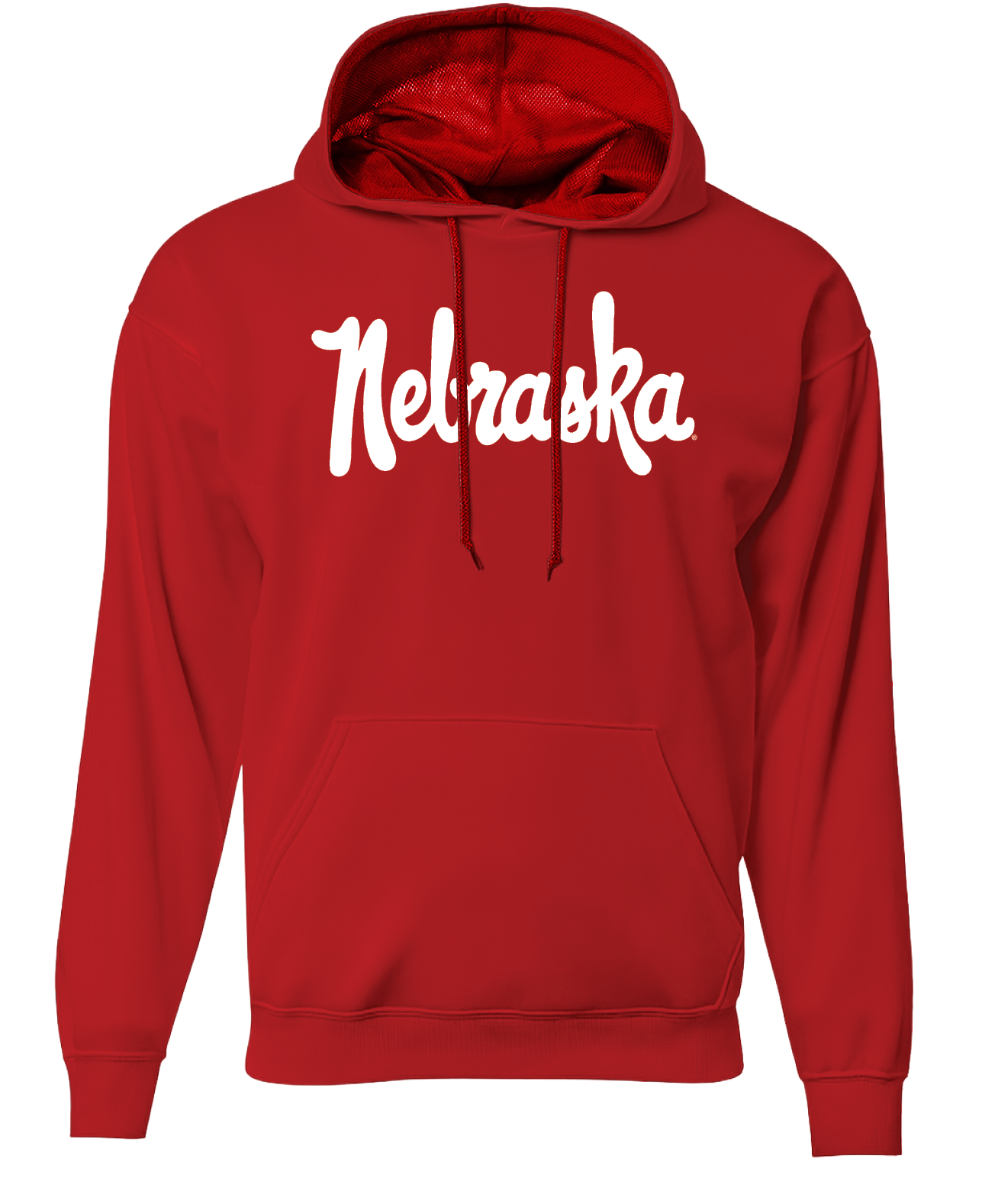 Red Basketball Nebraska Hoodie - Nebraska Cornhuskers