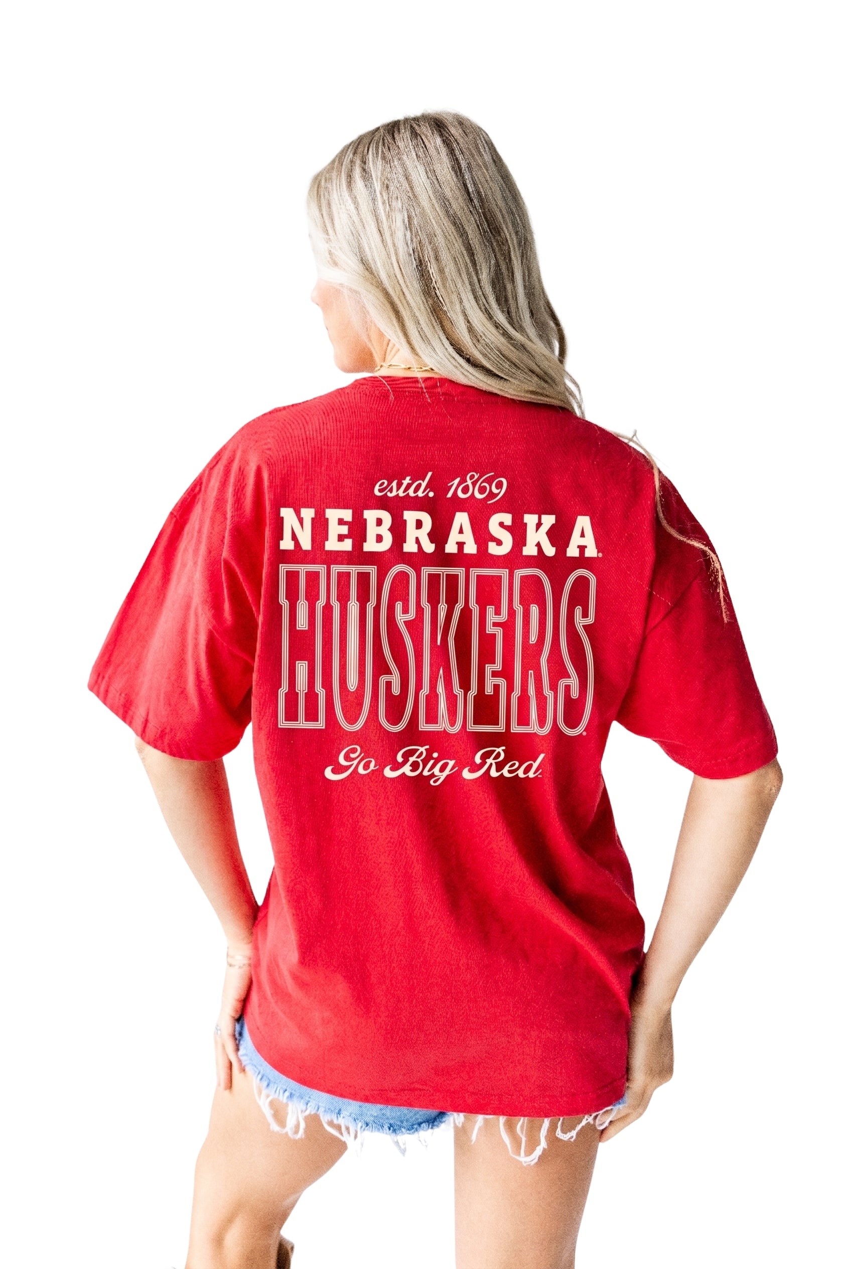 Red Billboard OS Tee - Nebraska Cornhuskers