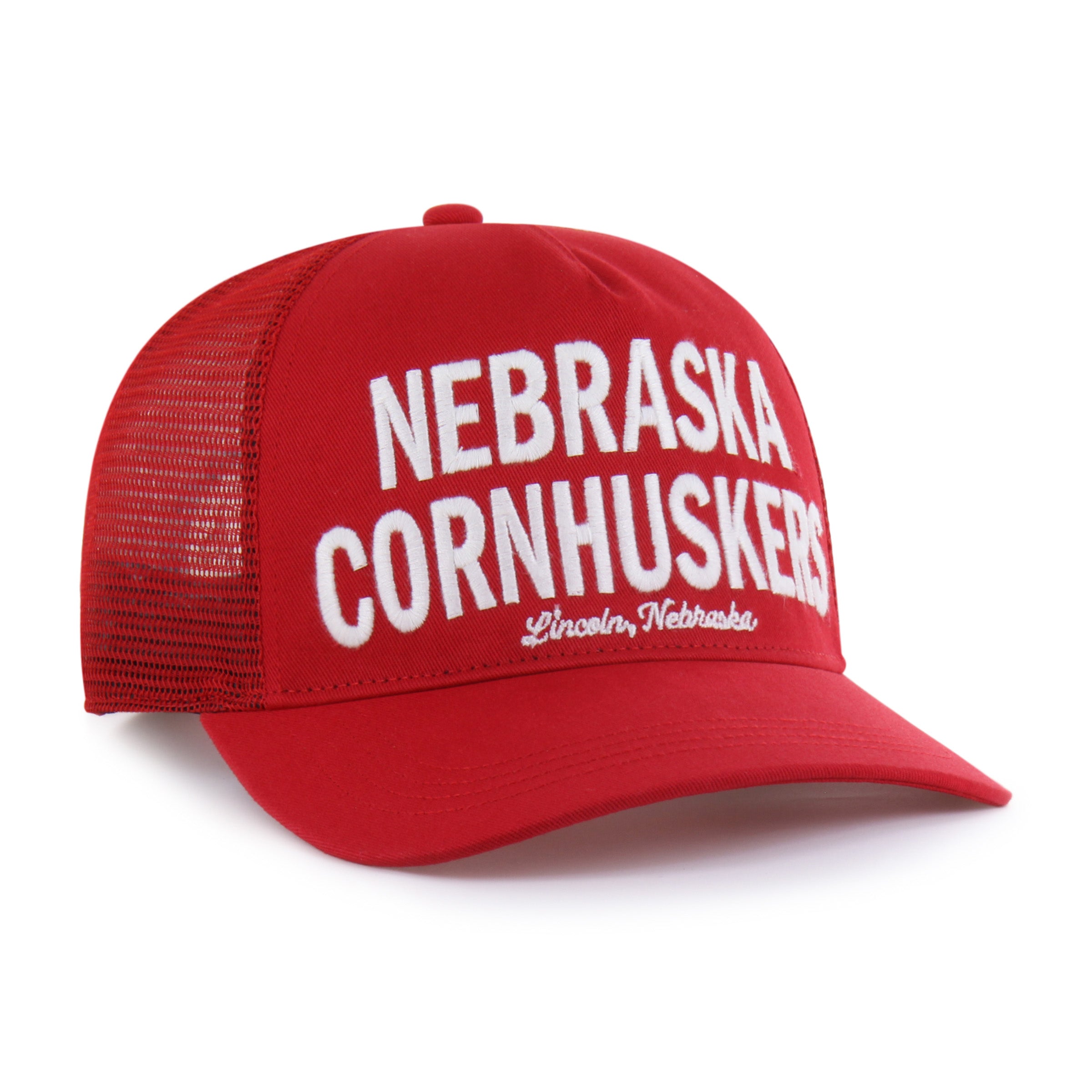 Red Contemporary '47 Hitch Hat, Curved Bill, Snapback - Nebraska Cornhuskers