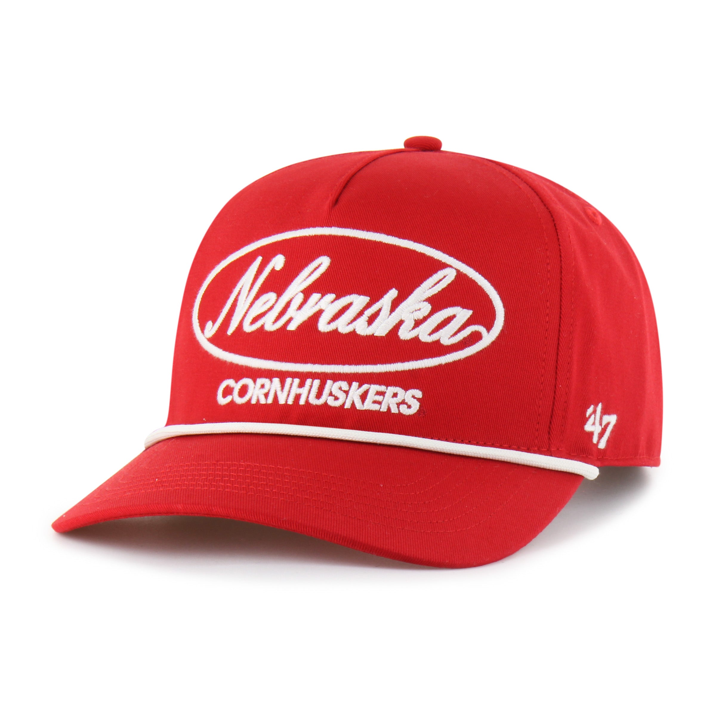 Red Foundational '47 Hitch Rf Hat, Curved Bill, Snapback - Nebraska Cornhuskers