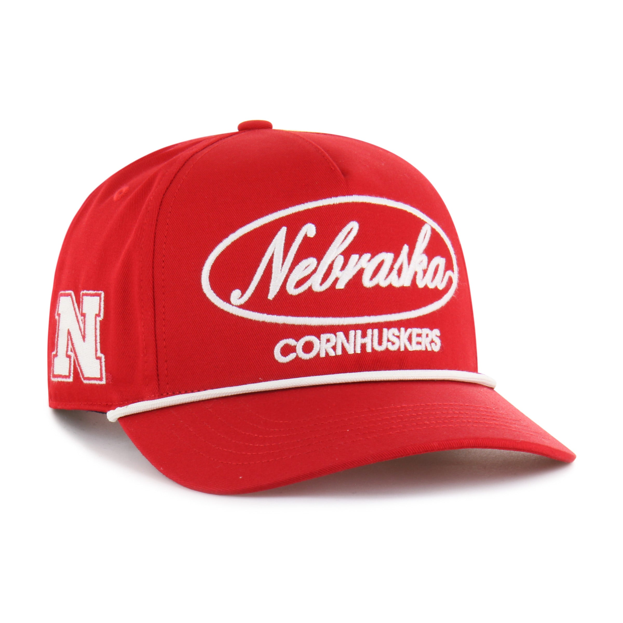 Red Foundational '47 Hitch Rf Hat, Curved Bill, Snapback - Nebraska Cornhuskers