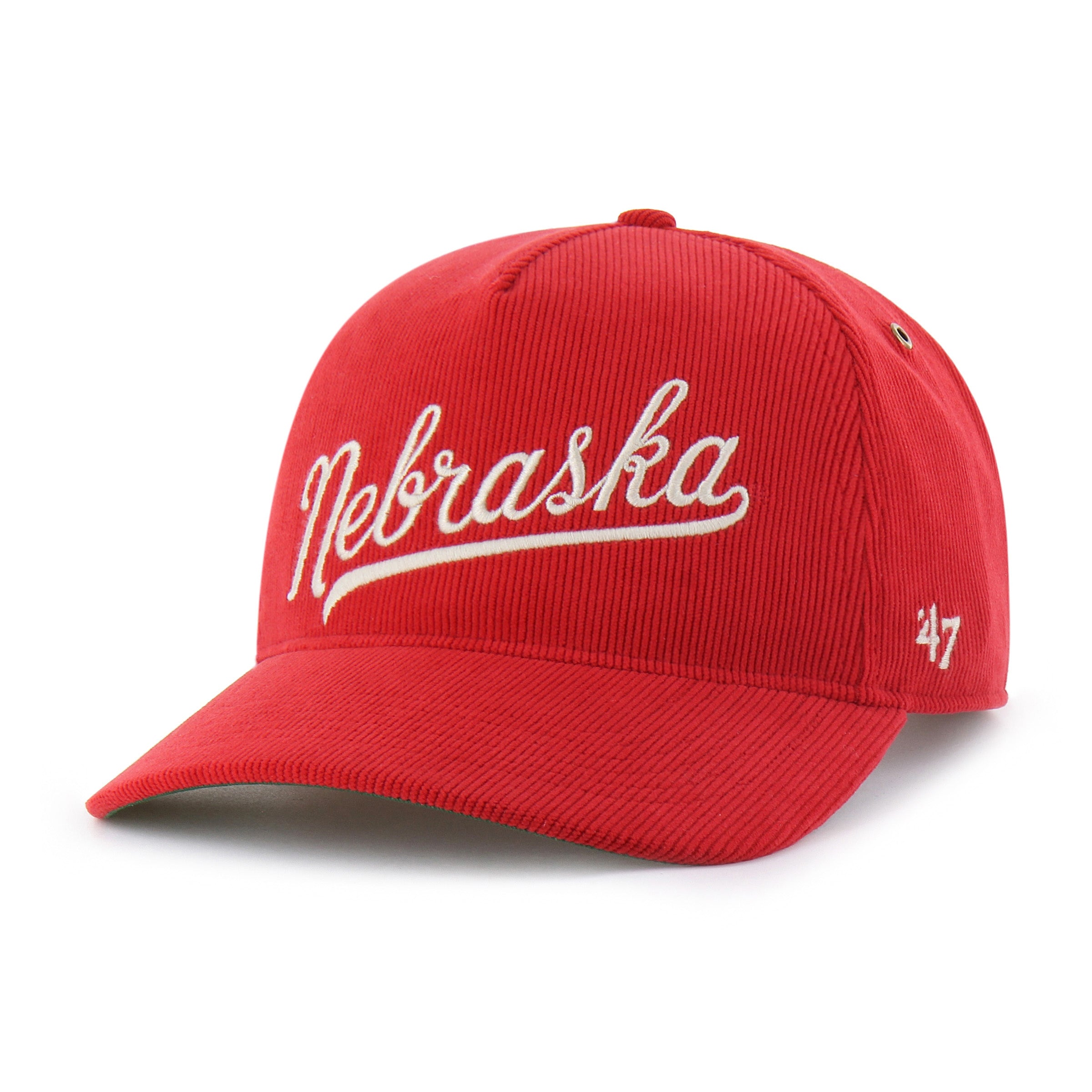 Red Golden Age Cord '47 Hitch Rf Hat, Curved Bill, Strapback - Nebraska Cornhuskers