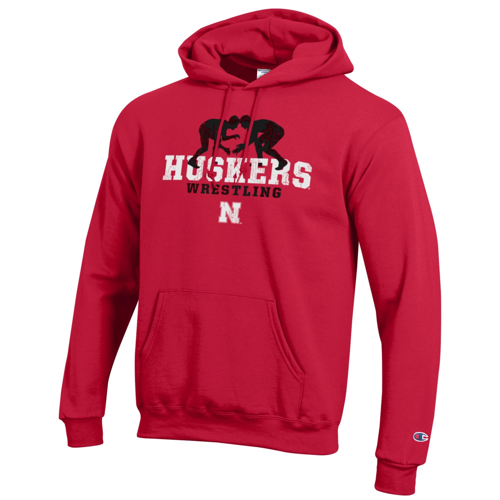 Red Huskers Wrestling Hoodie - Nebraska Cornhuskers