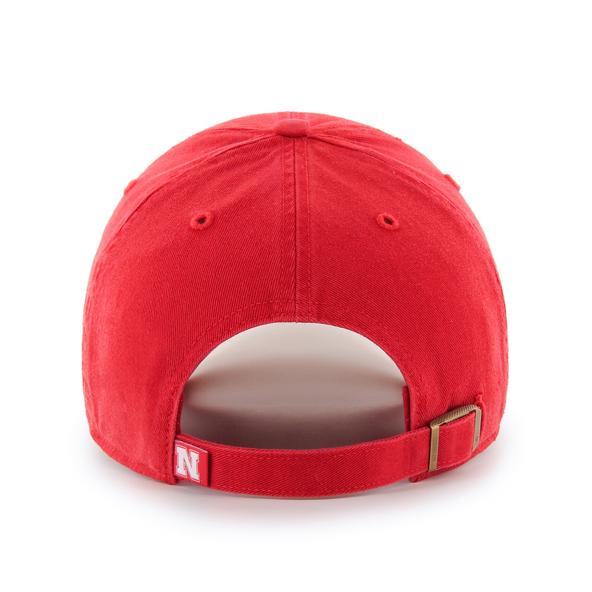 Red Huskers '47 Clean Up Hat, Curved Bill, Strapback - Nebraska Cornhuskers