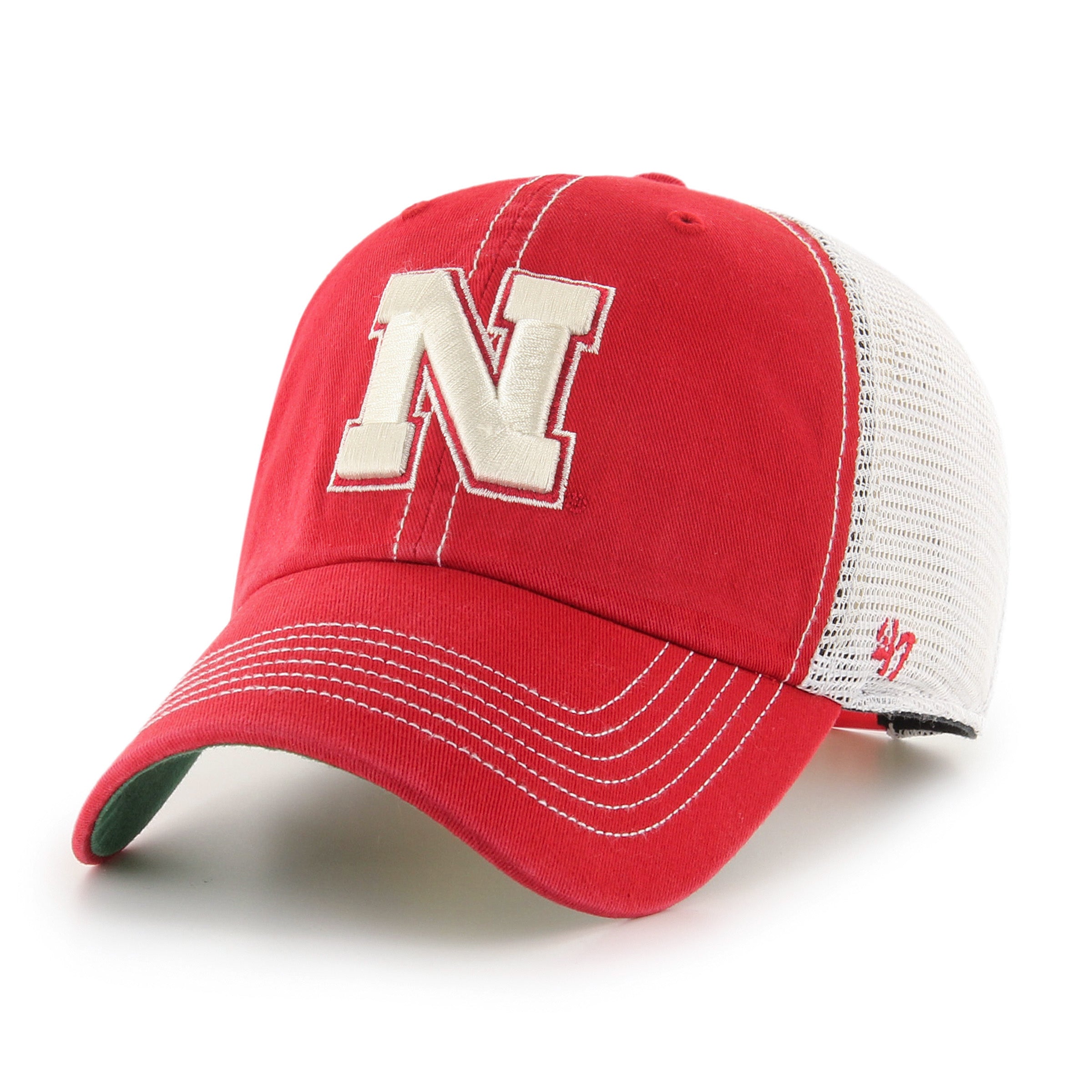 Red N Trawler '47 Clean Up Hat, Curved Bill, Snapback - Nebraska Cornhuskers